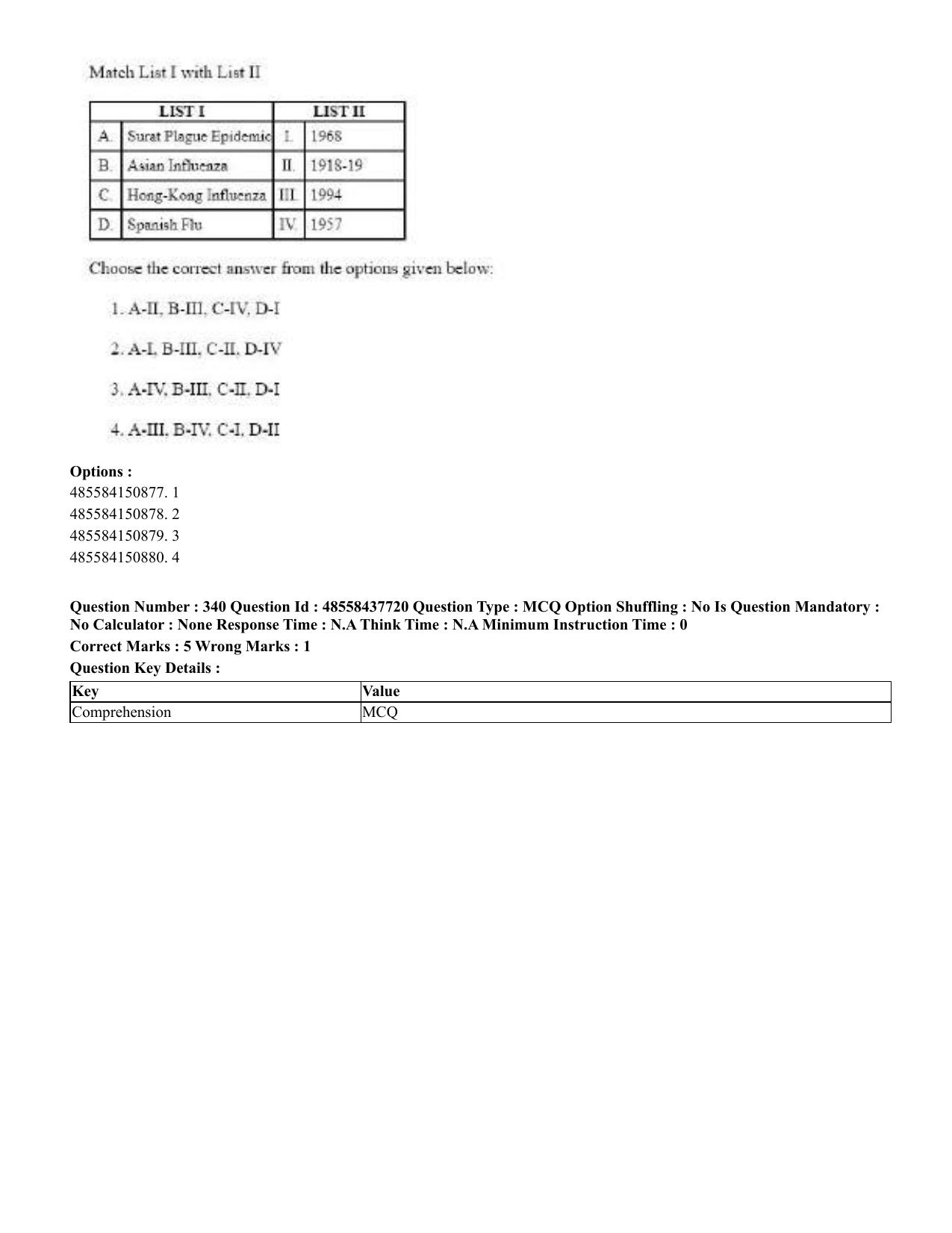 CUET 2023 International Shift 3 Question Papers - 22 June 2023 - Page 755