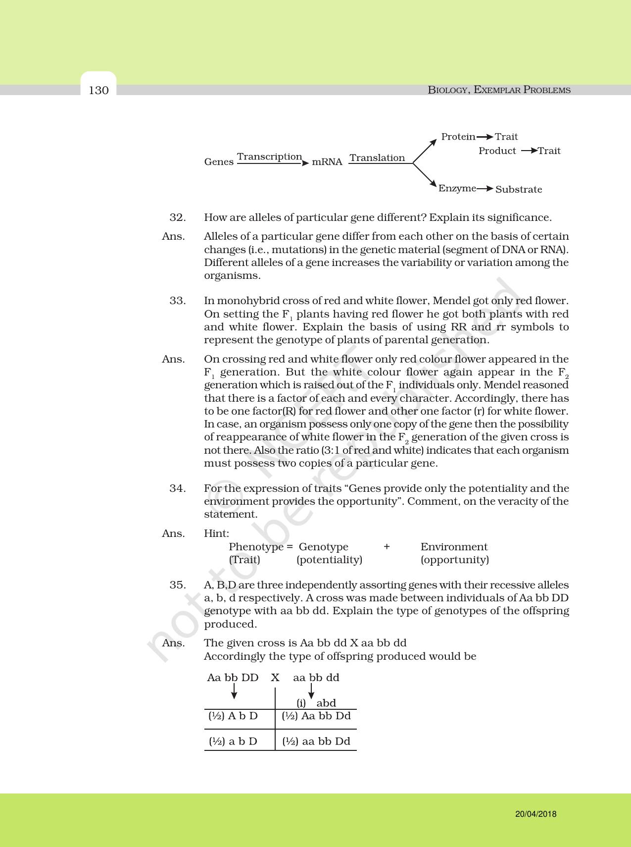 NCERT Exemplar Class 12: Biology - Answers to Descriptive Questions - Page 6