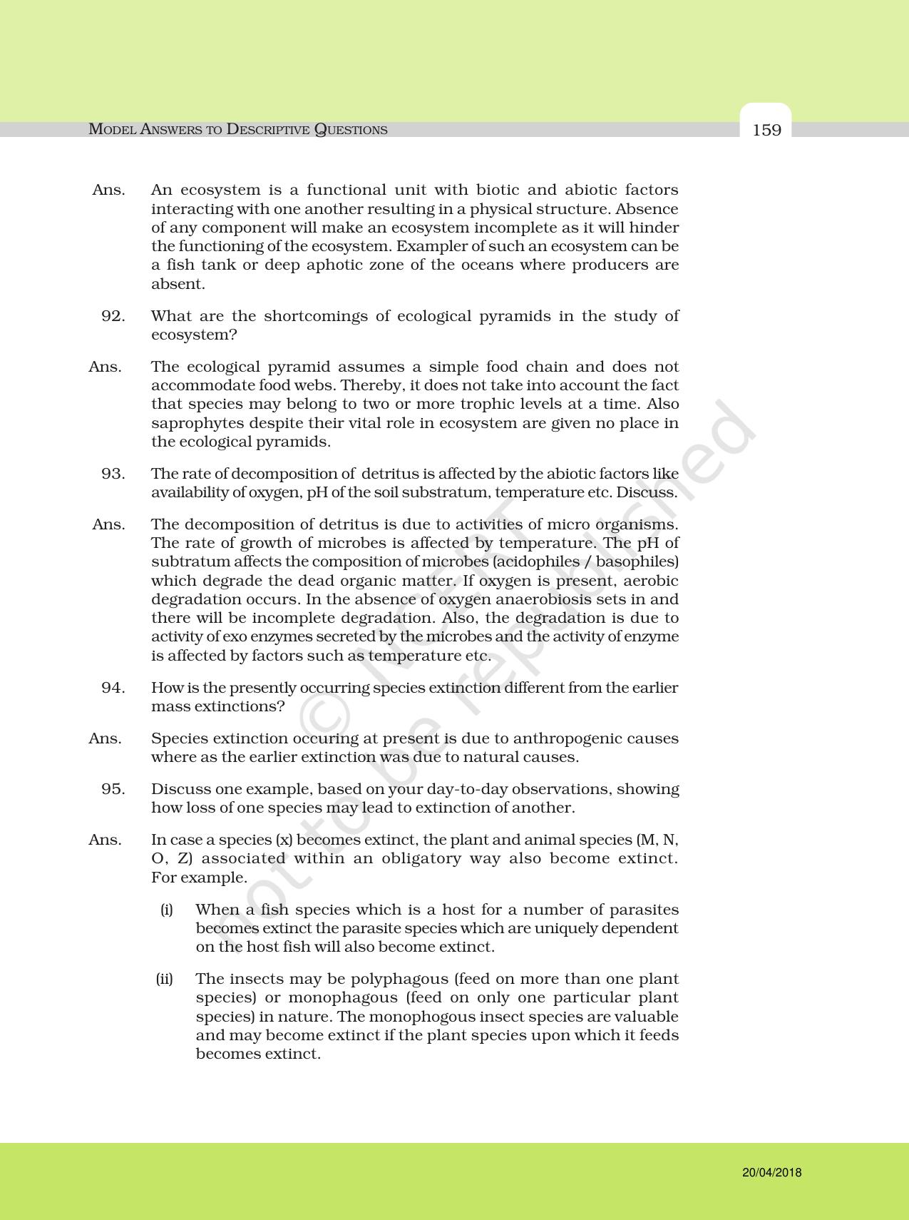 NCERT Exemplar Class 12: Biology - Answers to Descriptive Questions - Page 35