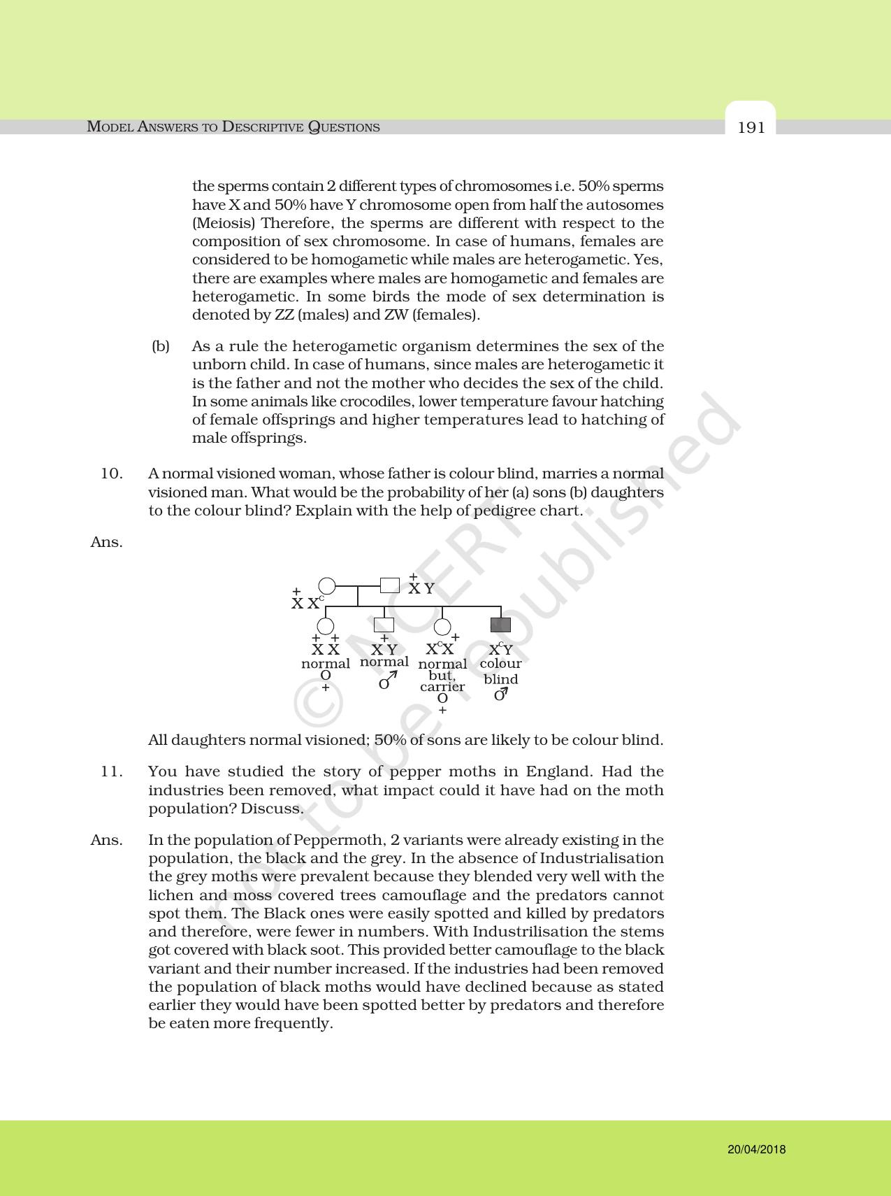 NCERT Exemplar Class 12: Biology - Answers to Descriptive Questions - Page 67