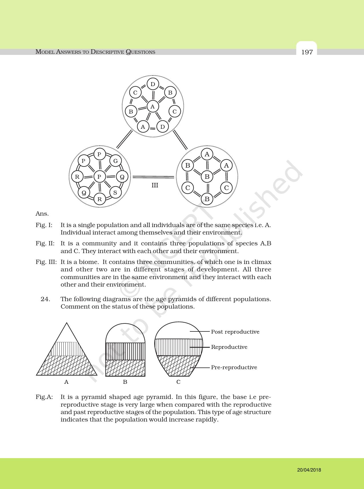 NCERT Exemplar Class 12: Biology - Answers to Descriptive Questions - Page 73