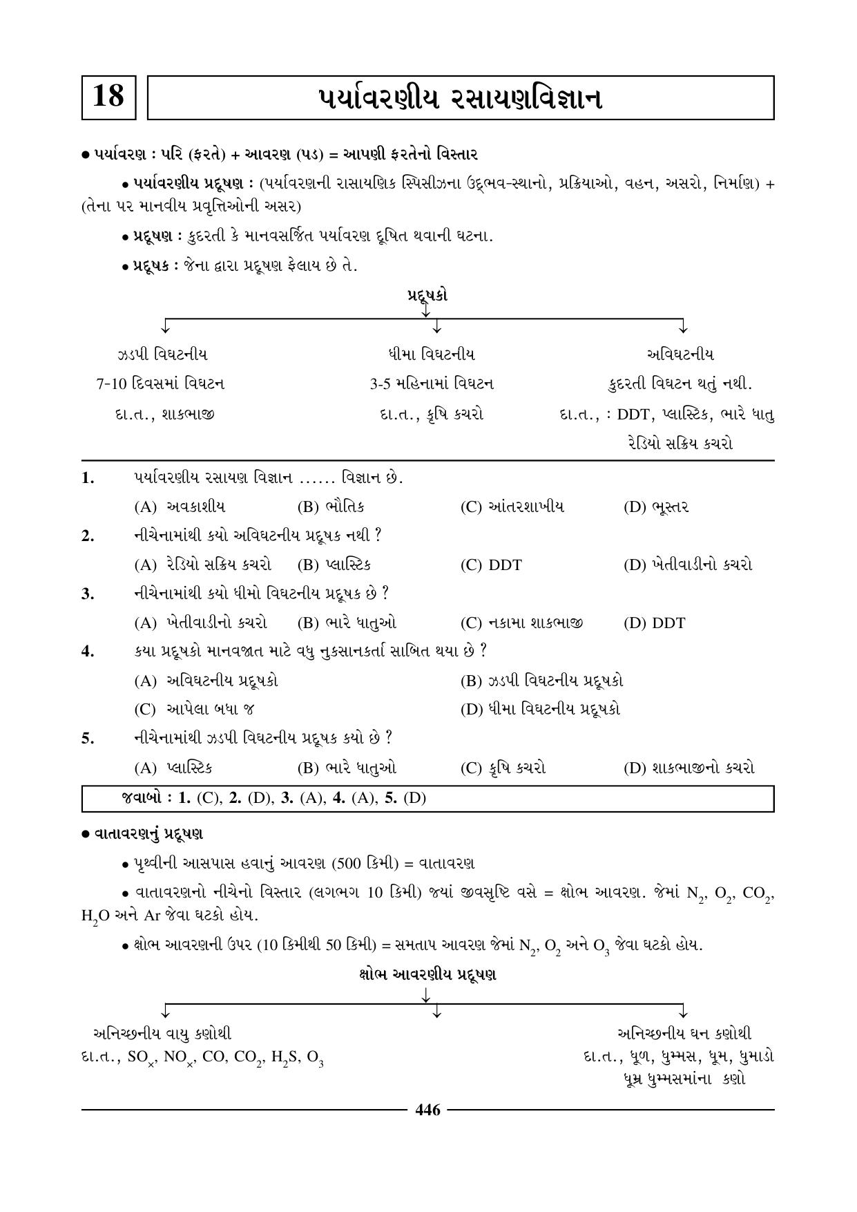 GSEB HSC Chemistry Question Paper (Gujarati Medium)- Chapter 18 - Page 1