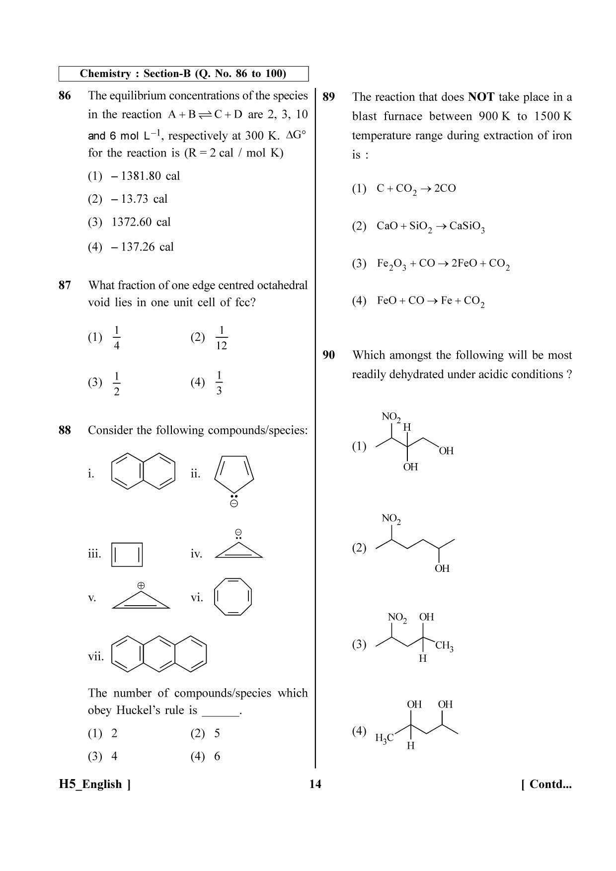 NEET 2023 H5 Question Paper - Page 14