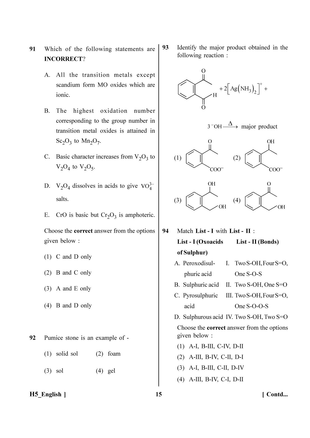 NEET 2023 H5 Question Paper - Page 15