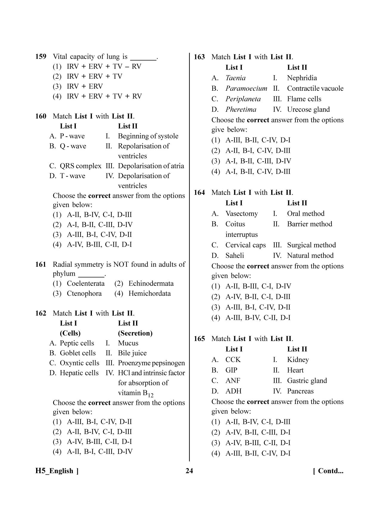 NEET 2023 H5 Question Paper - Page 24