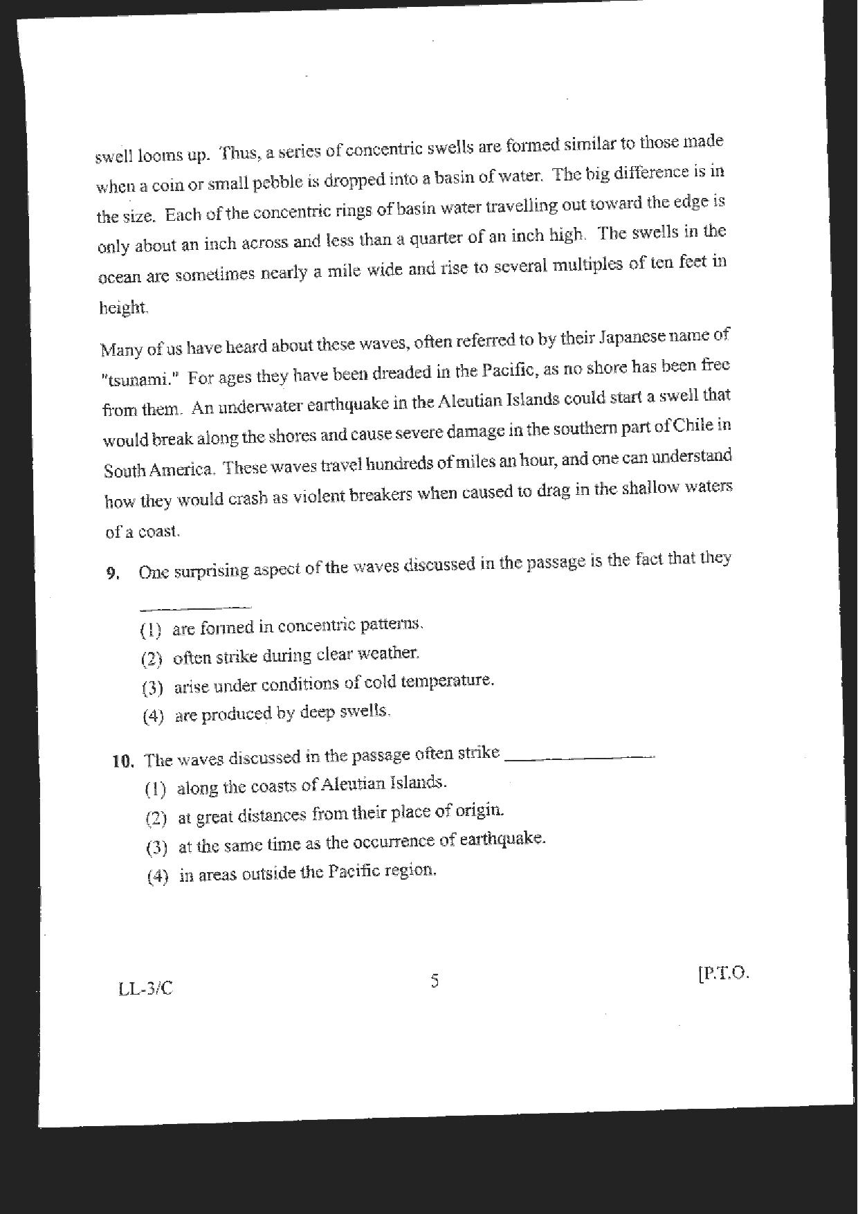 RIE CEE Old Question Paper of Group C - Page 5