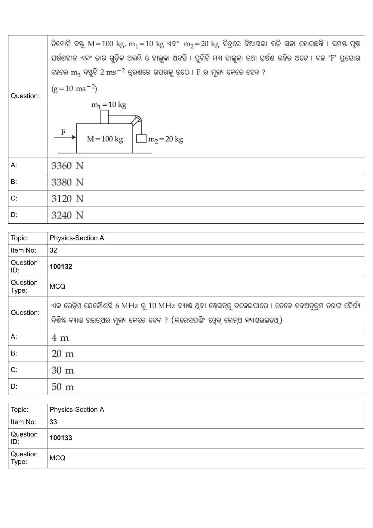 JEE Mains 2022:BTech Odiya (Shift 1) 26-07-2022 Question Paper - Page 13