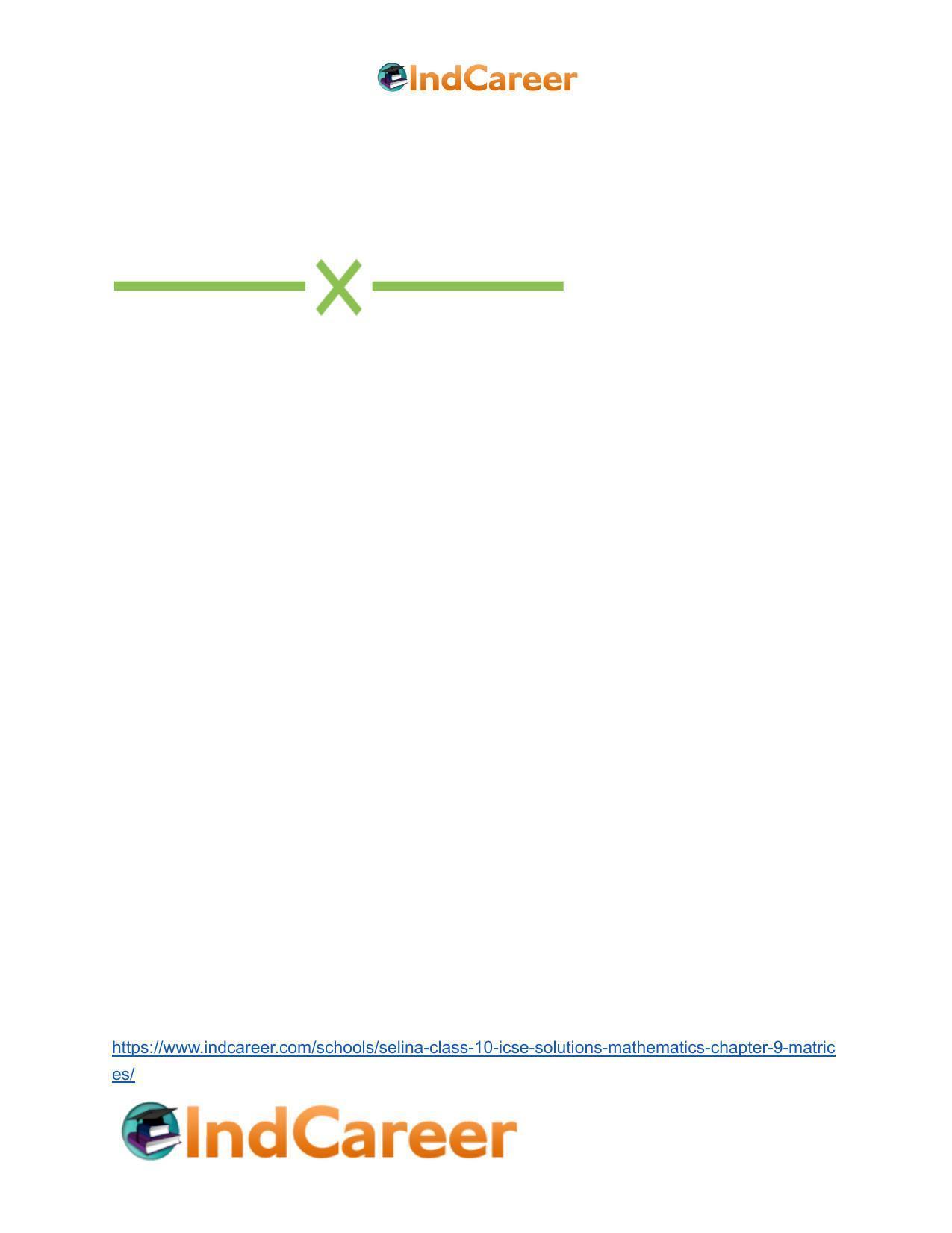 Selina Class 10 ICSE Solutions Mathematics : Chapter 9 - Matrices - Page 75