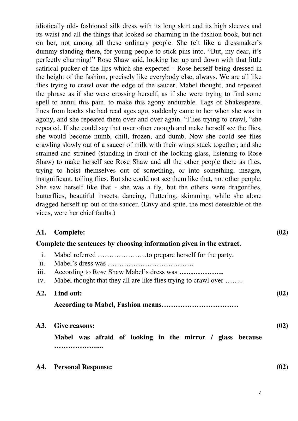 Maharashtra Board Class 12 English - First Language (Medium ENGLISH) 2023 Question Bank - Page 4