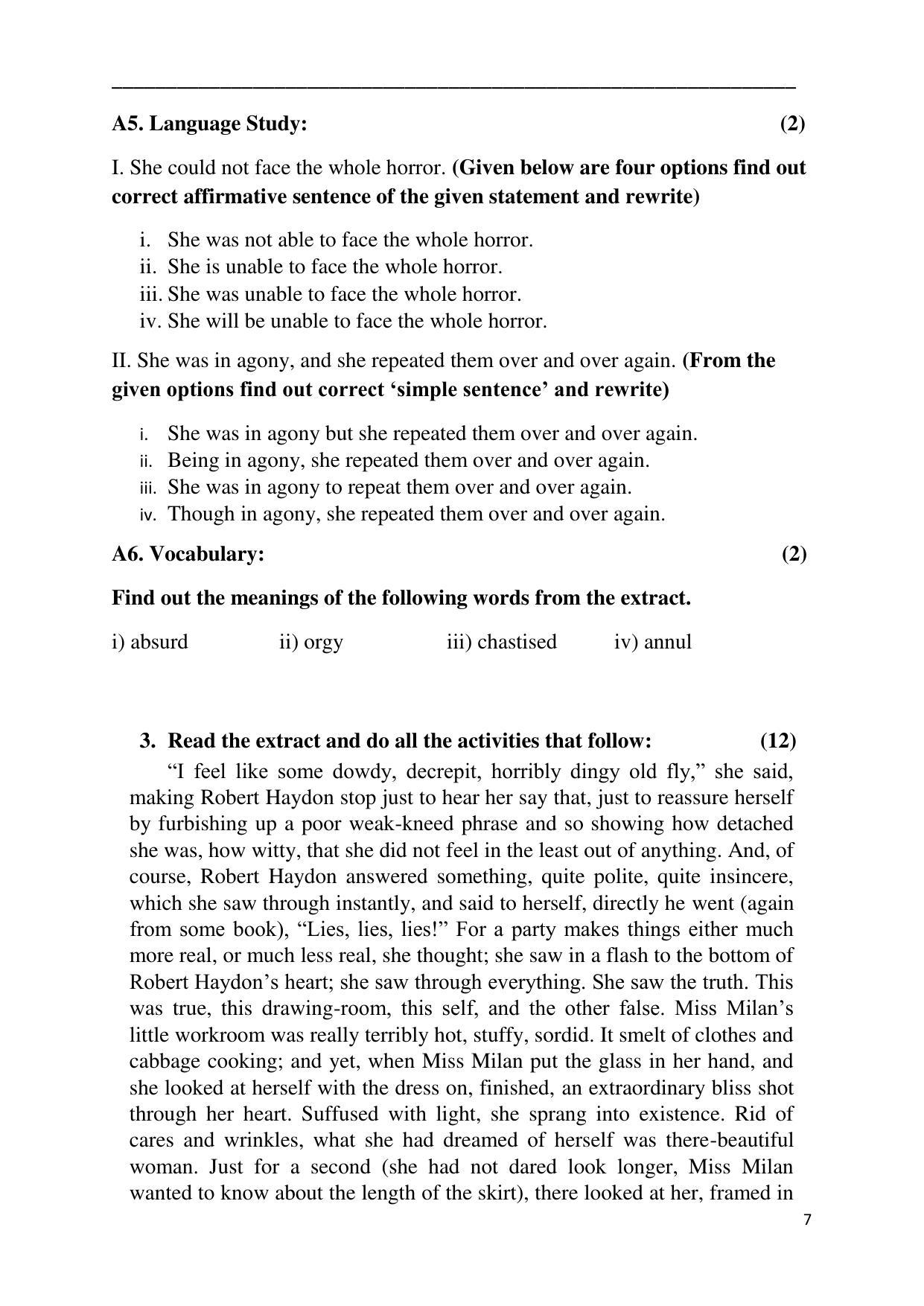 Maharashtra Board Class 12 English - First Language (Medium ENGLISH) 2023 Question Bank - Page 7