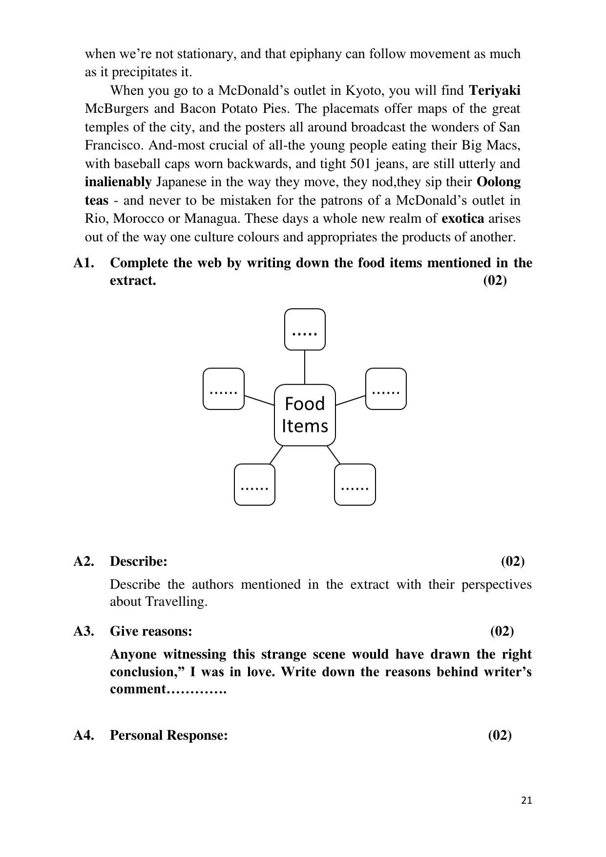 Maharashtra Board Class 12 English - First Language (Medium ENGLISH) 2023 Question Bank - Page 21