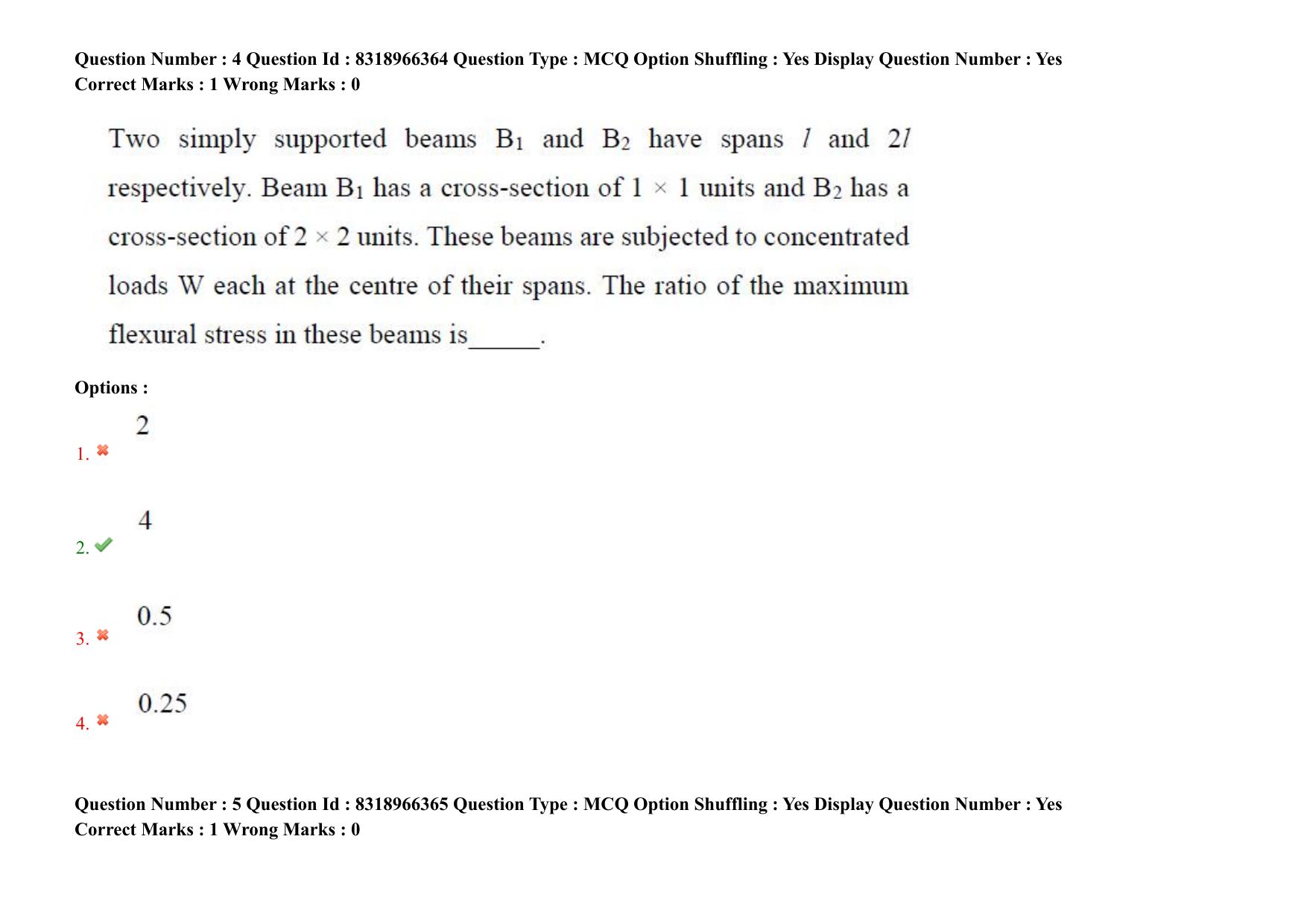 AP PGCET 2025 Civil Engineering Paper with Answer Key - Page 5