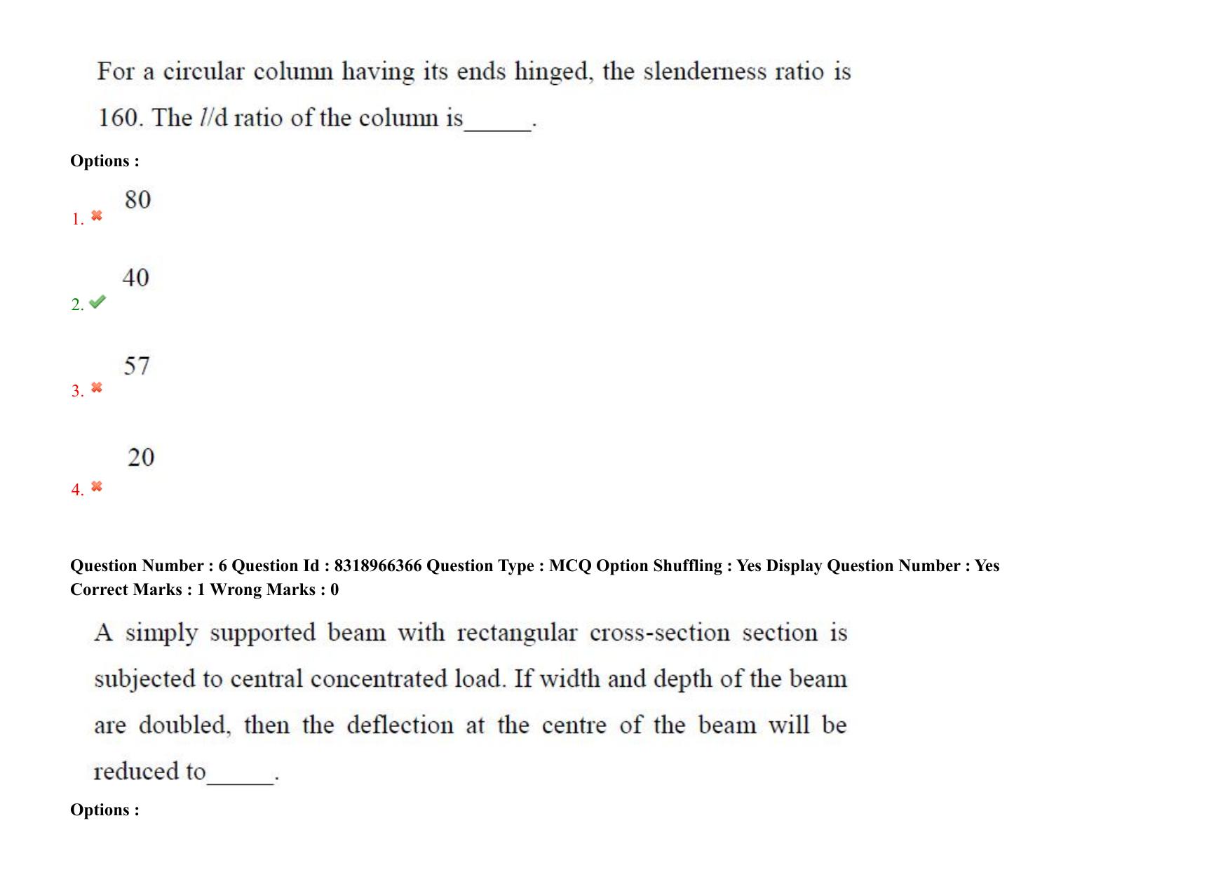 AP PGCET 2025 Civil Engineering Paper with Answer Key - Page 6