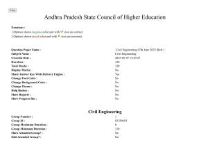 AP PGCET 2025 Civil Engineering Paper with Answer Key