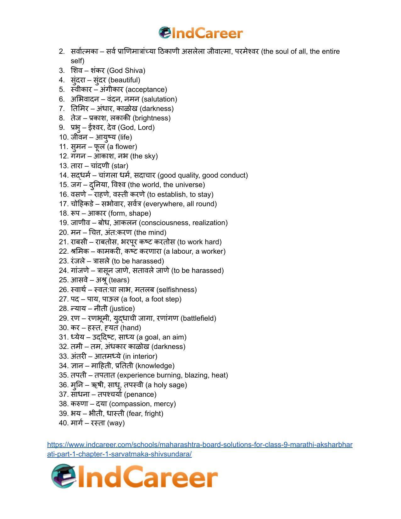 Maharashtra Board Solutions for Class 9- Marathi Aksharbharati (Part- 1): Chapter 1- सर्वात्मका शिवसुंदरा - Page 4