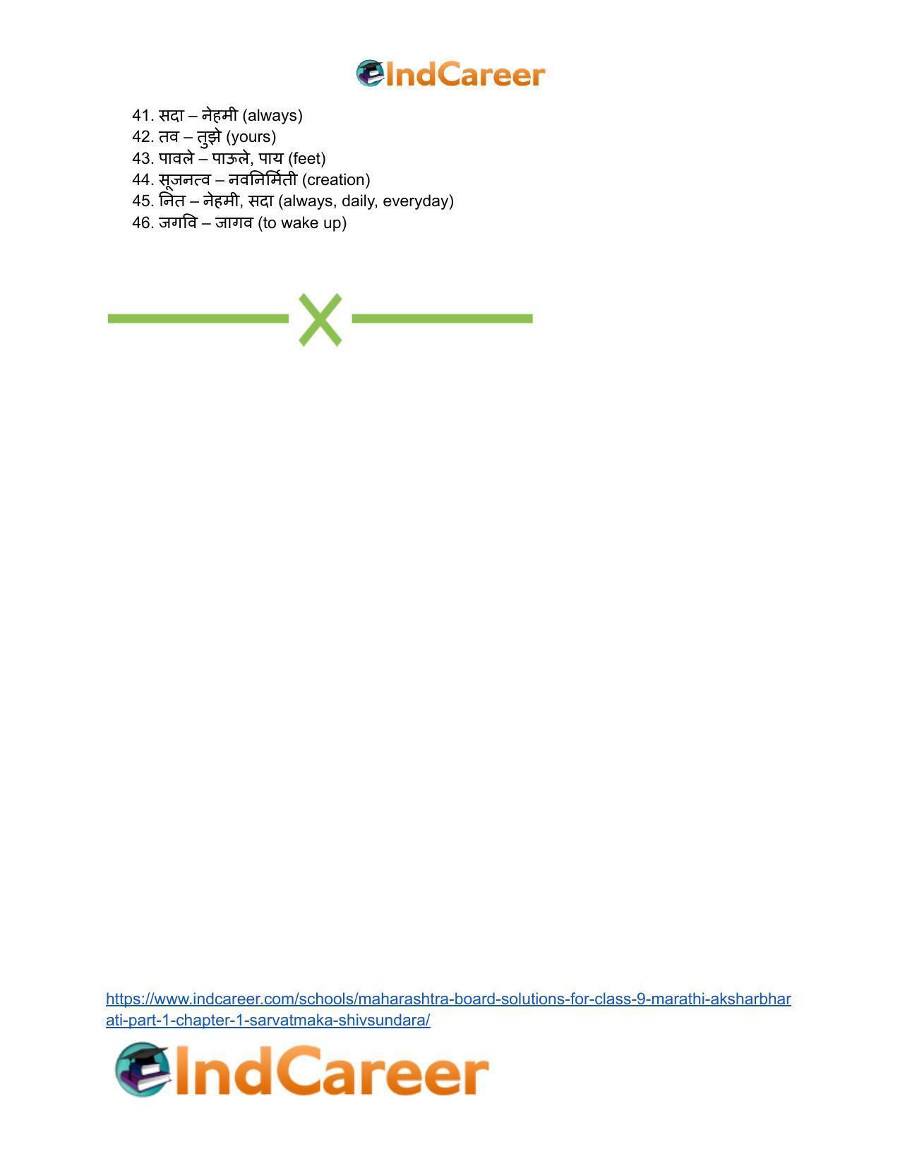 Maharashtra Board Solutions for Class 9- Marathi Aksharbharati (Part- 1): Chapter 1- सर्वात्मका शिवसुंदरा - Page 5