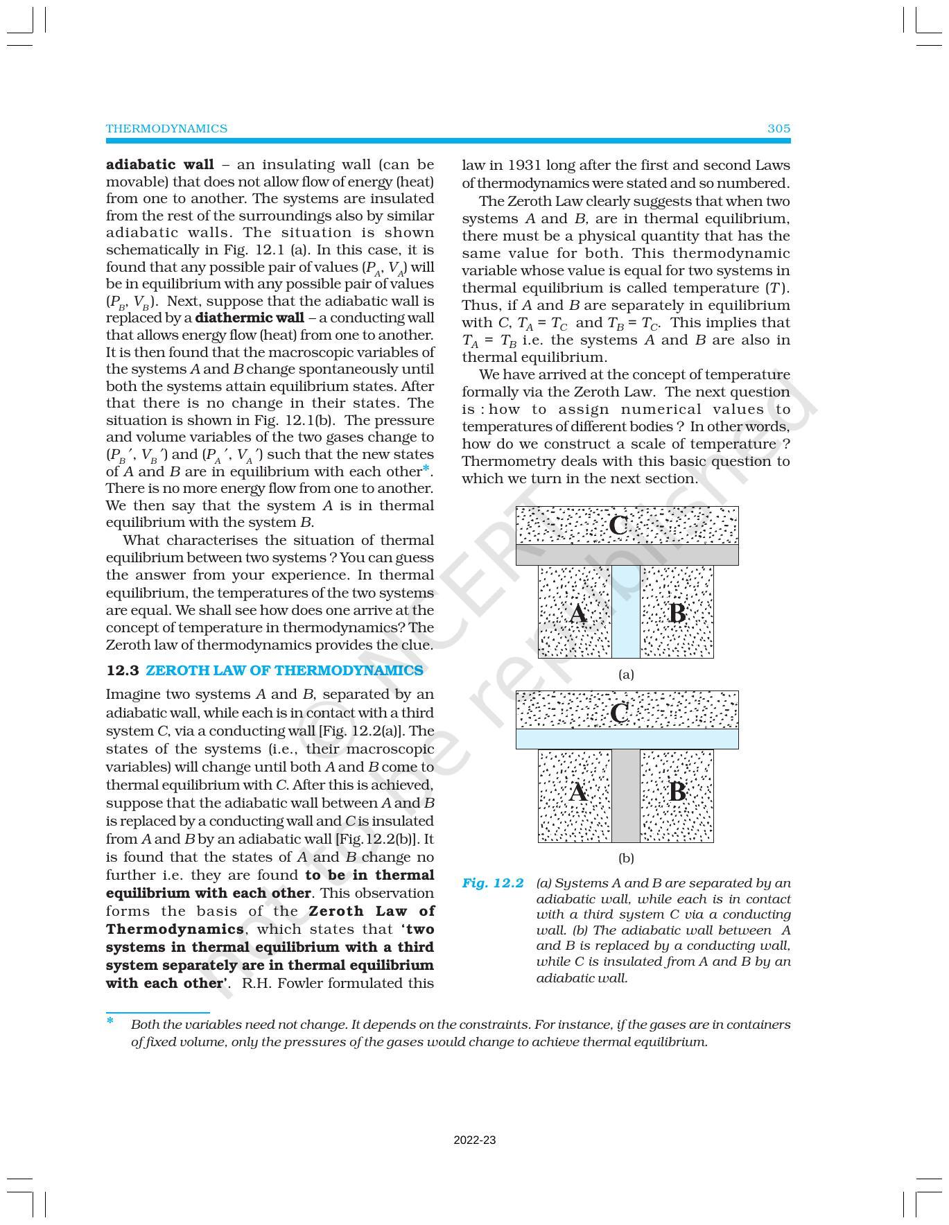 NCERT Book for Class 11 Physics Chapter 12 Thermodynamics - Page 3