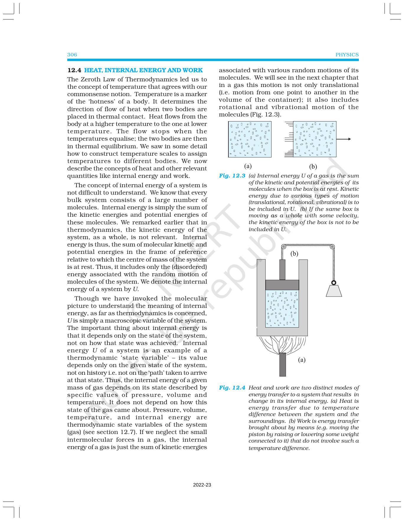 NCERT Book for Class 11 Physics Chapter 12 Thermodynamics - Page 4