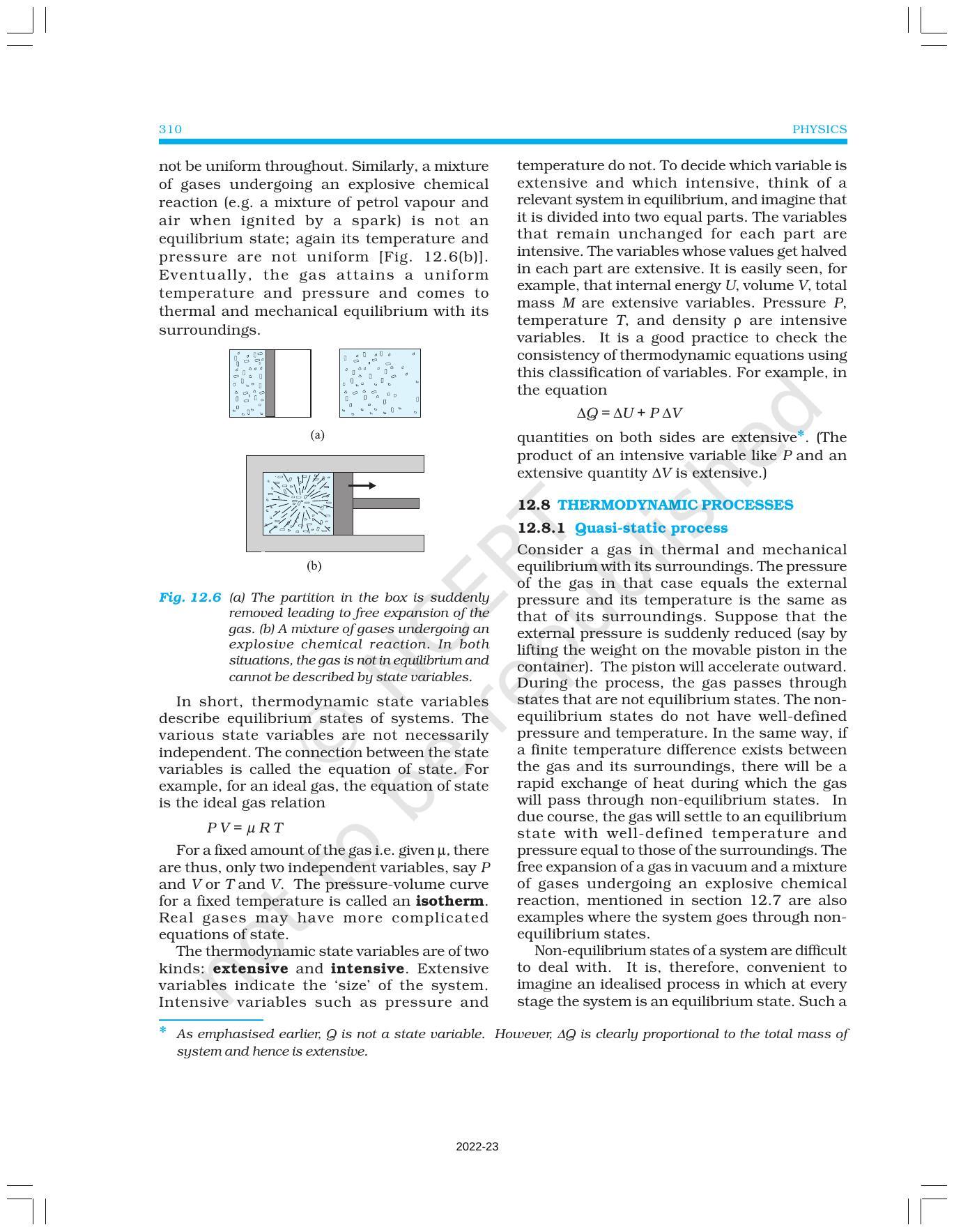 NCERT Book for Class 11 Physics Chapter 12 Thermodynamics - Page 8