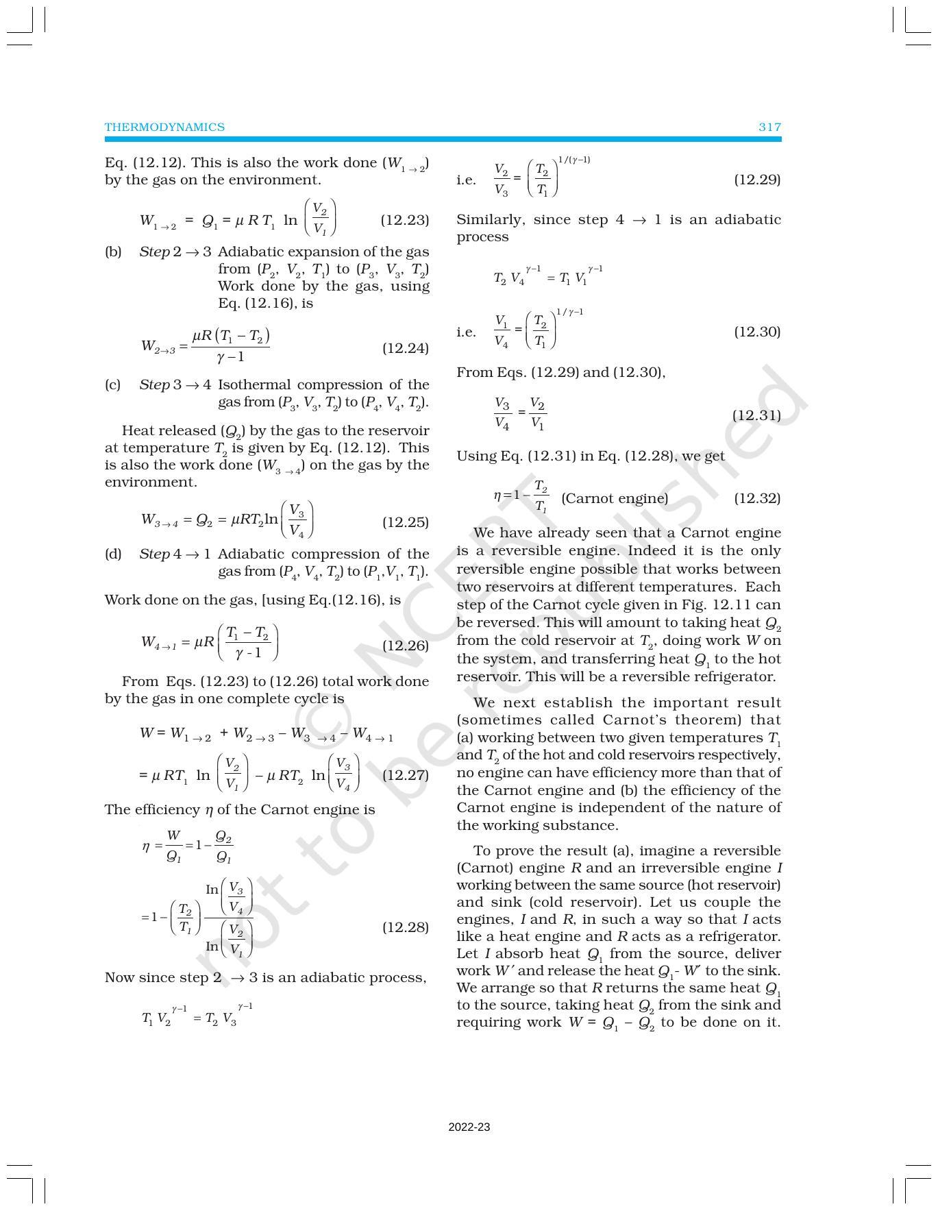 NCERT Book for Class 11 Physics Chapter 12 Thermodynamics - Page 15