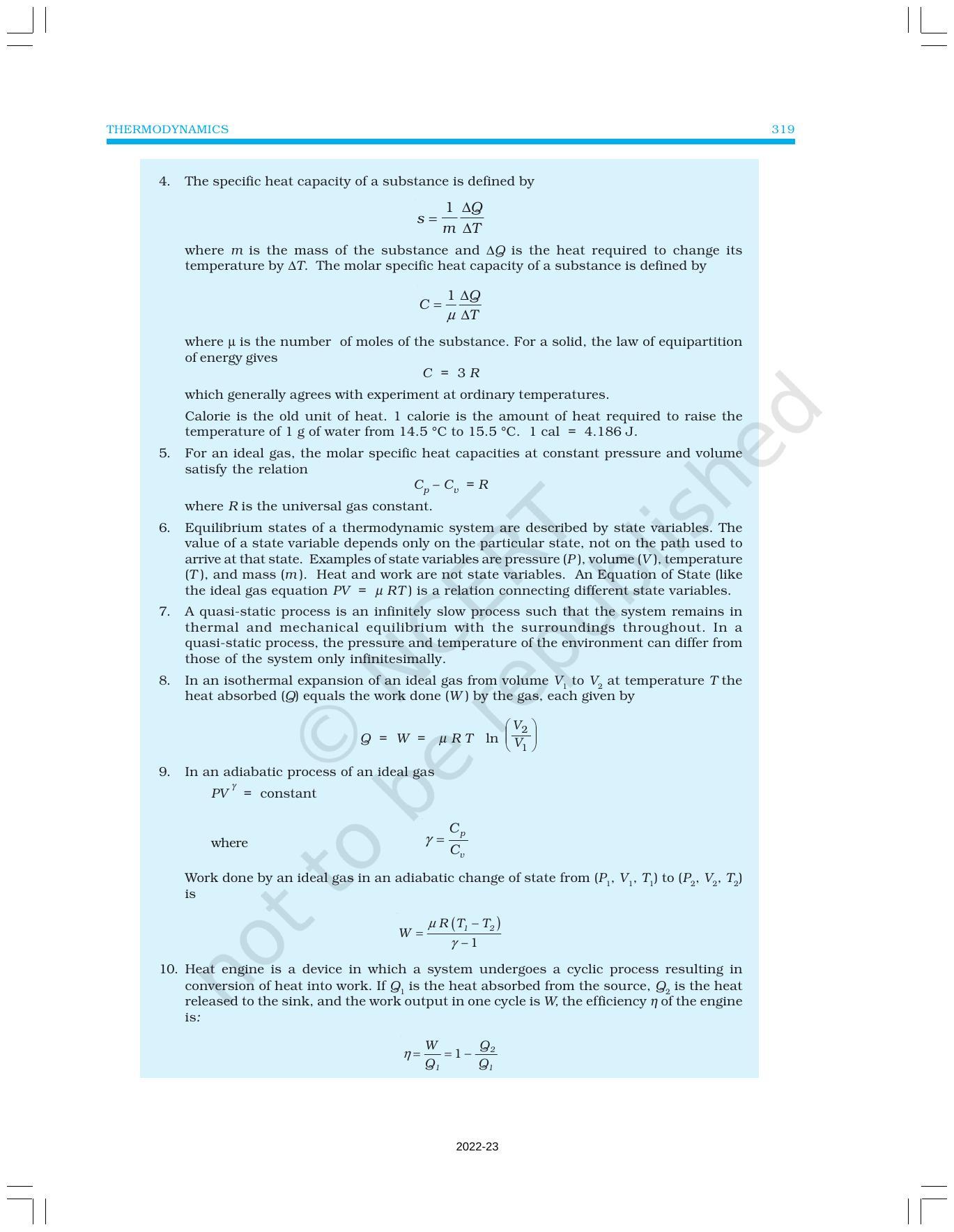 NCERT Book for Class 11 Physics Chapter 12 Thermodynamics - Page 17
