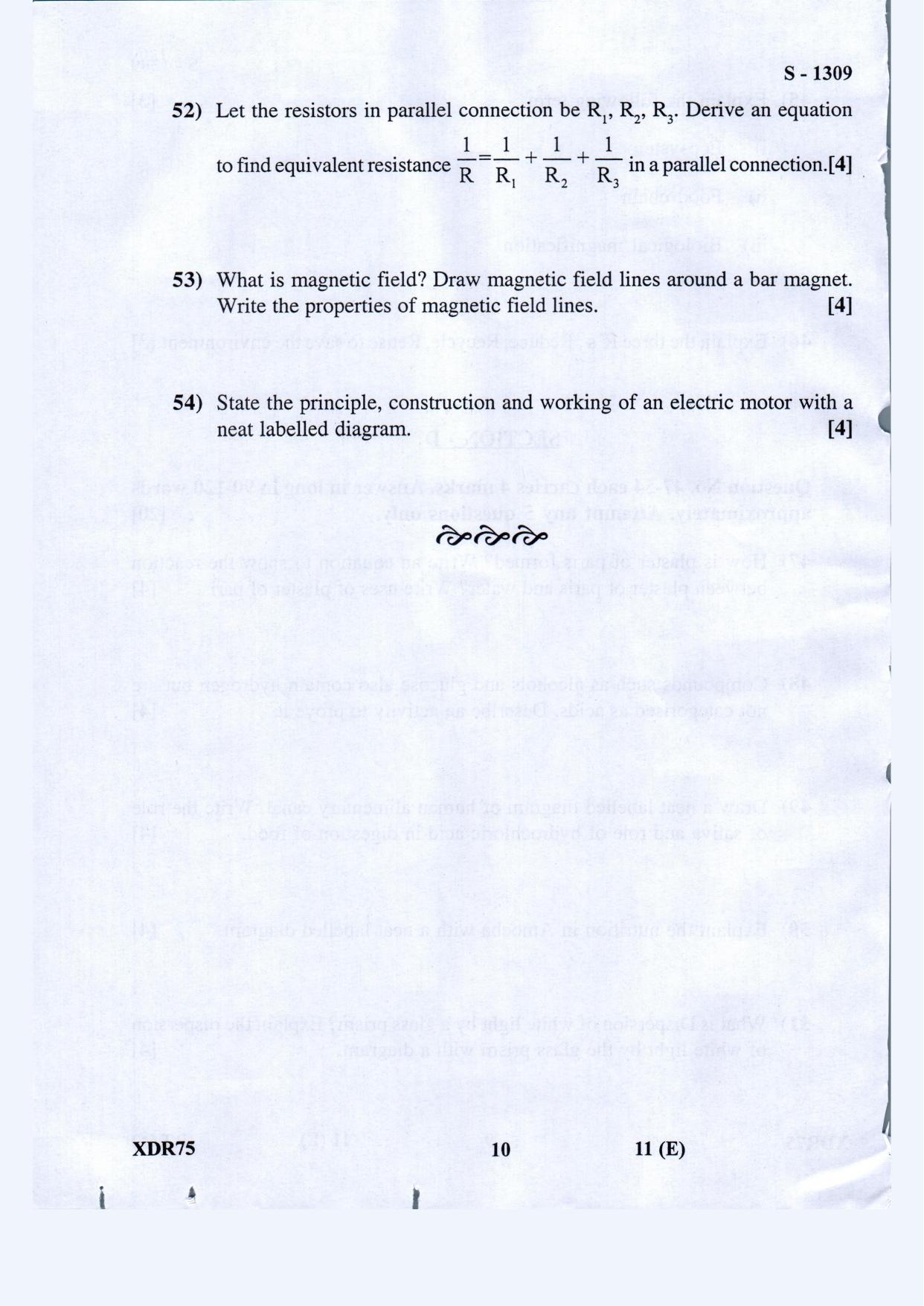 Gujarat Board Class 10th Science Eng.Med March-April 2022 Question Paper - Page 10