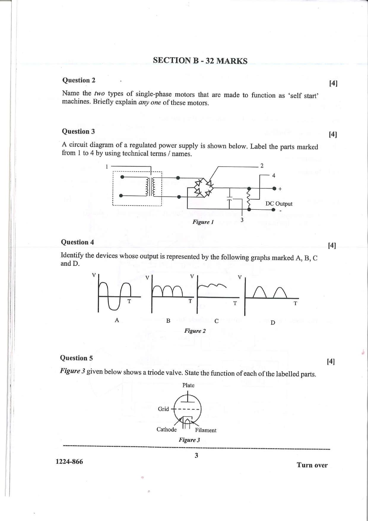 ISC Class 12 Electricity & Electronics 2024 Question Paper - Page 3