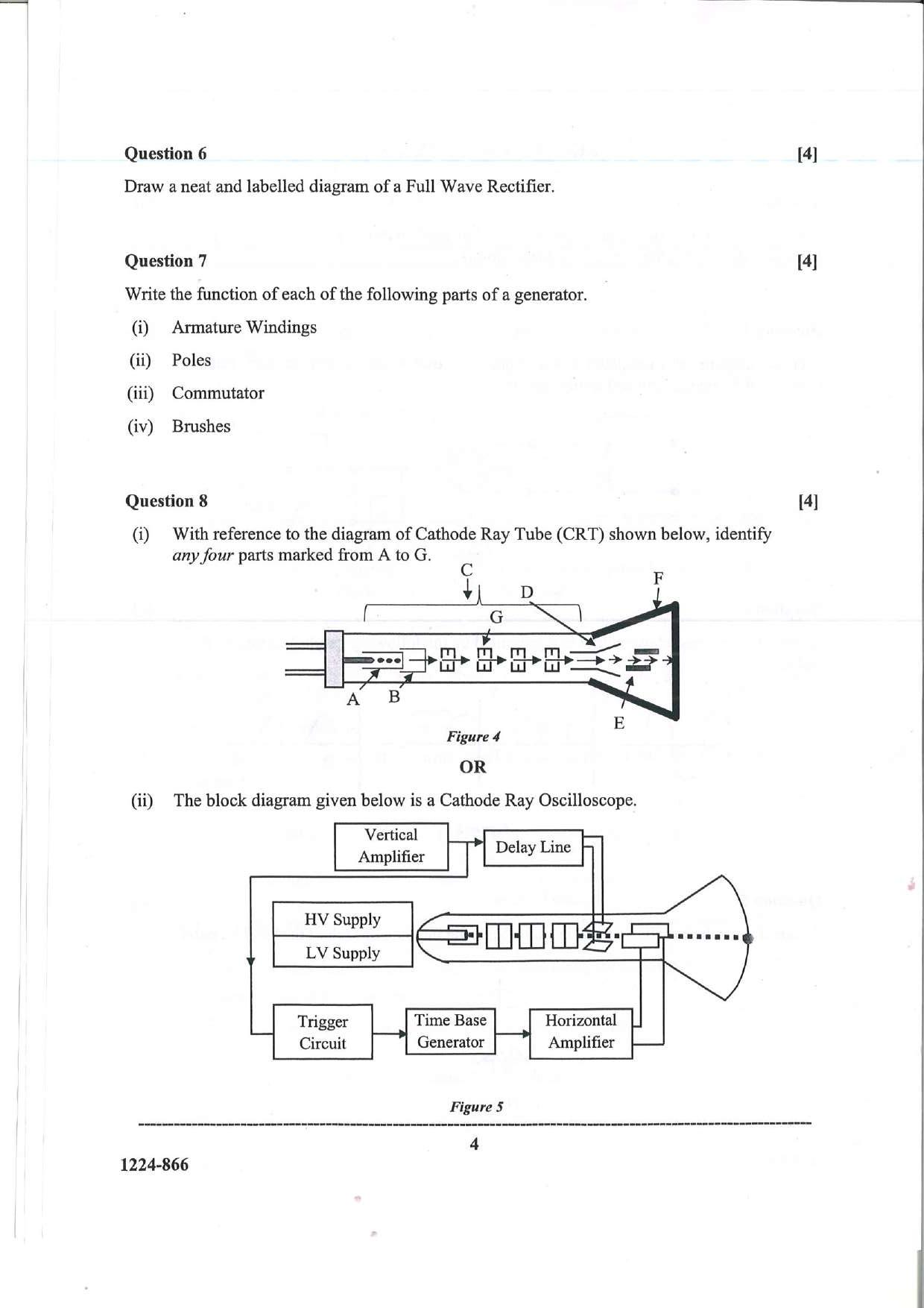 ISC Class 12 Electricity & Electronics 2024 Question Paper - Page 4