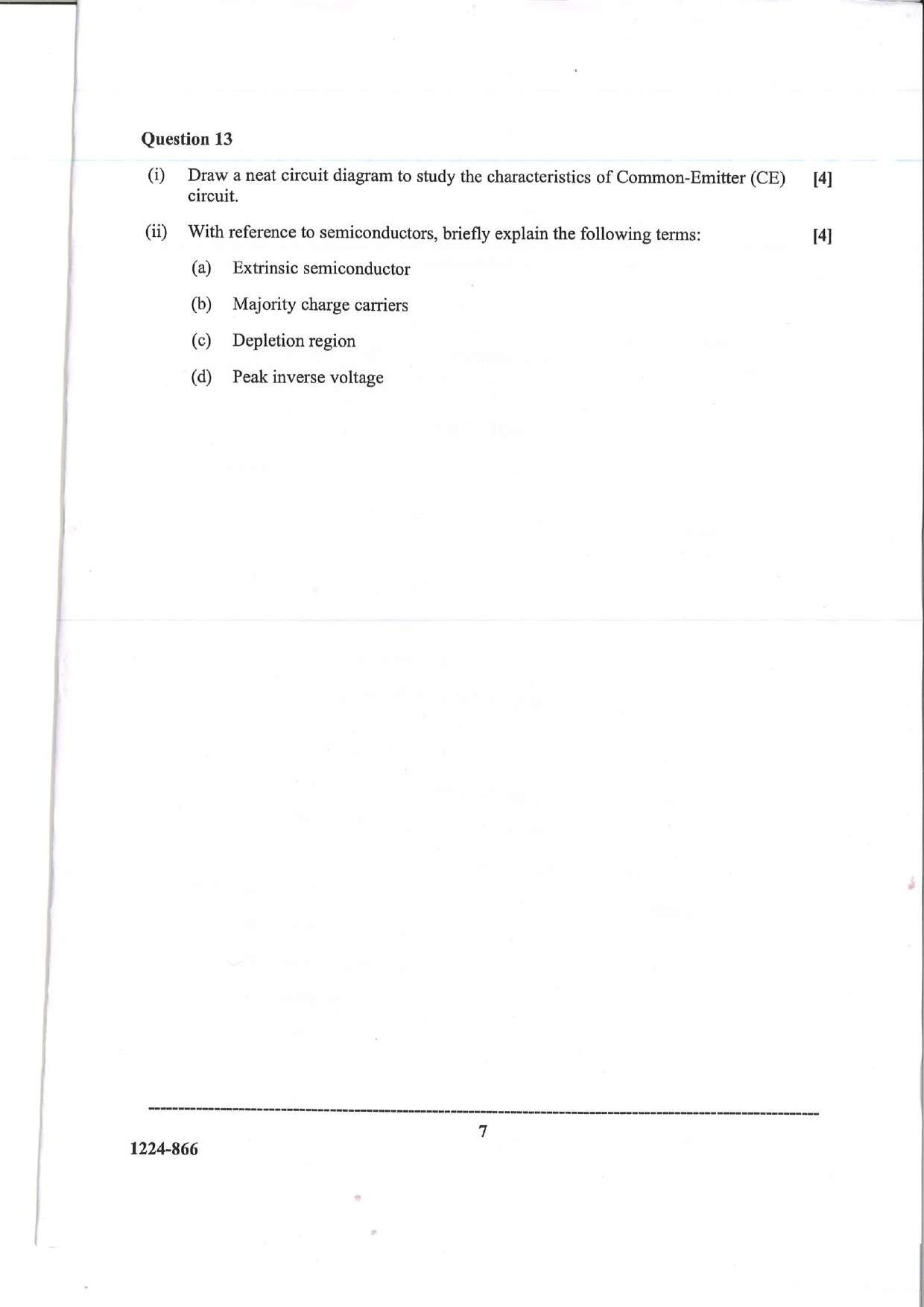 ISC Class 12 Electricity & Electronics 2024 Question Paper - Page 7