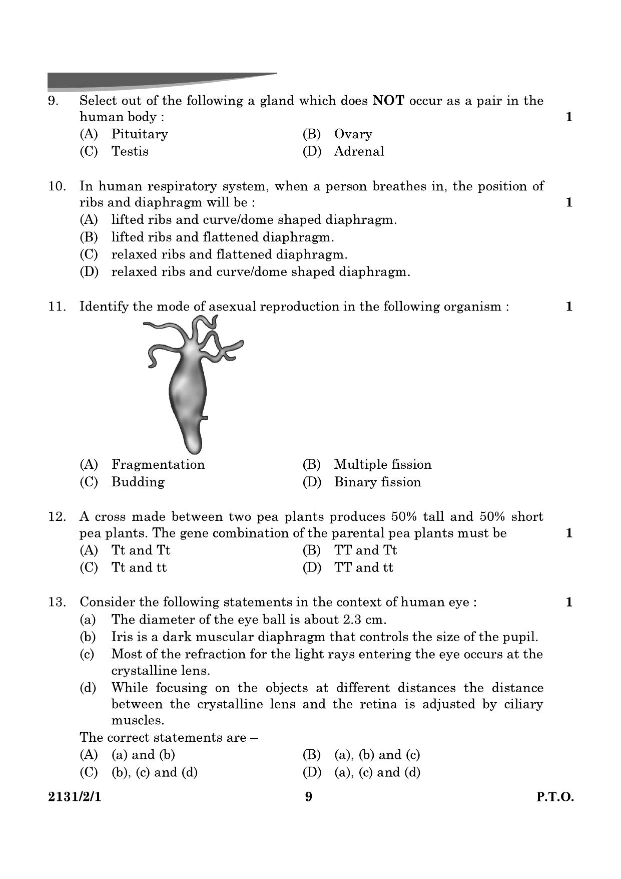 CBSE Class 10 31-2-1 Science 2024 Question Paper - Page 9