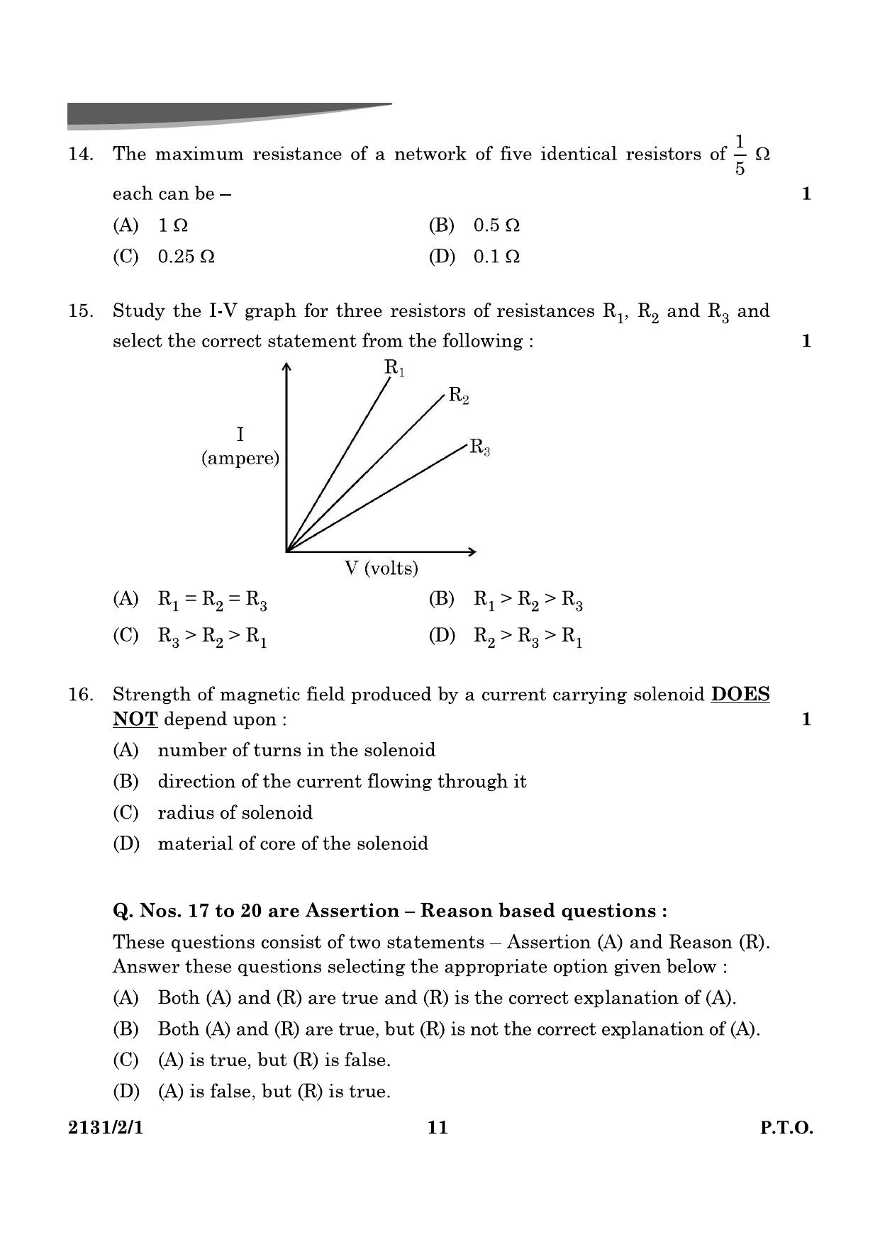 CBSE Class 10 31-2-1 Science 2024 Question Paper - Page 11
