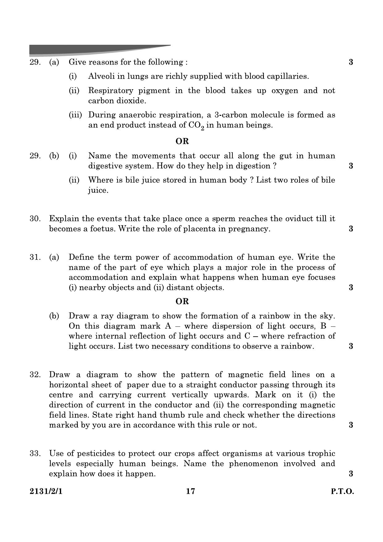 CBSE Class 10 31-2-1 Science 2024 Question Paper - Page 17