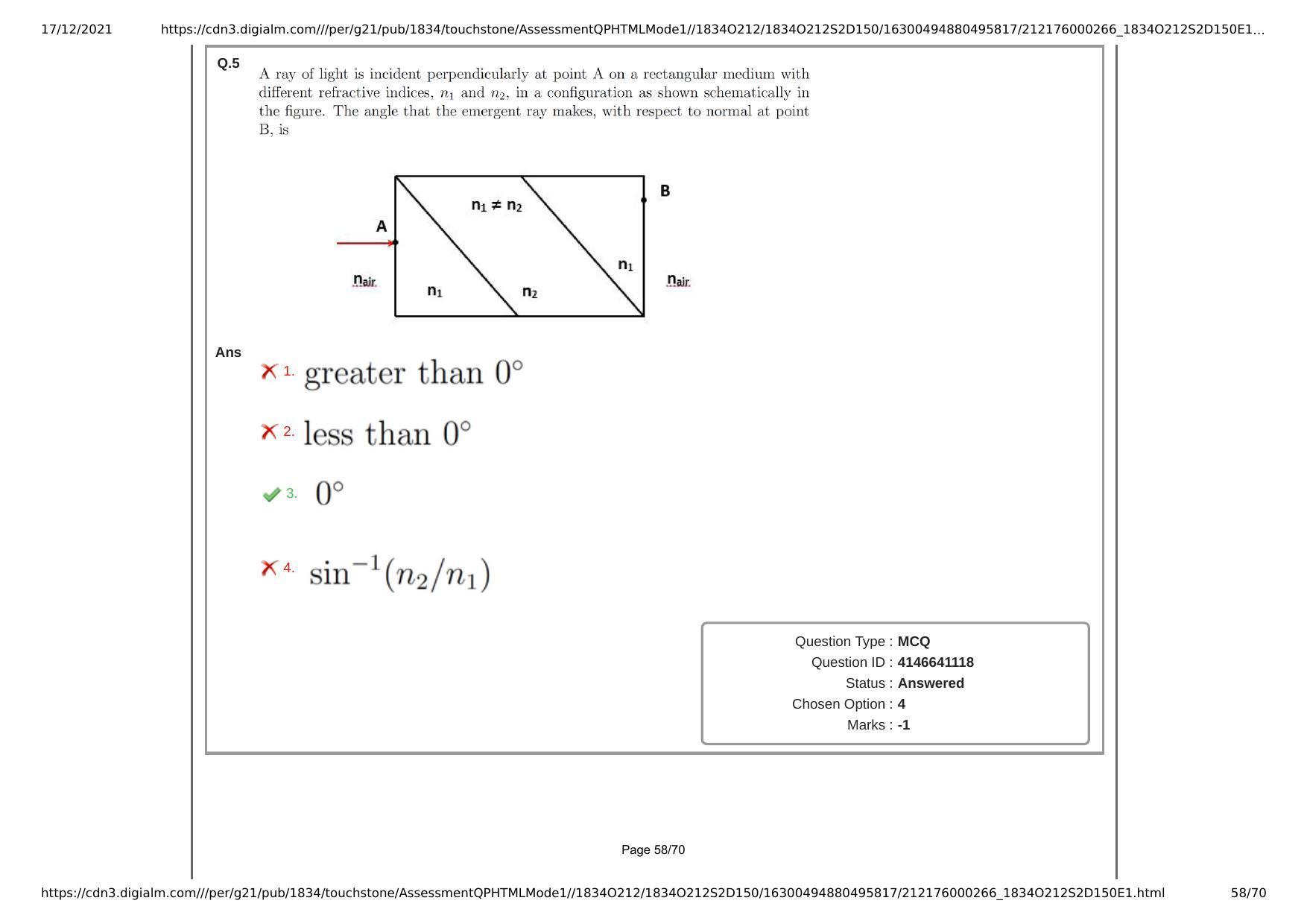 NEST Session II 2021 Question Paper - Page 58
