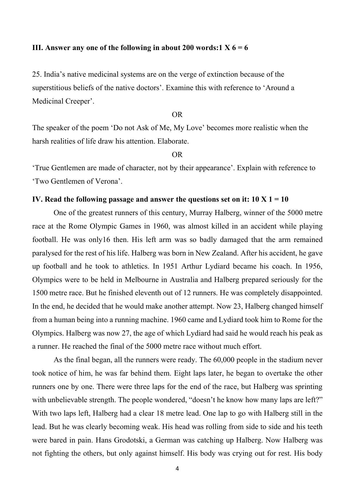Karnataka 1st PUC ENGLISH Model Question Paper - Page 5