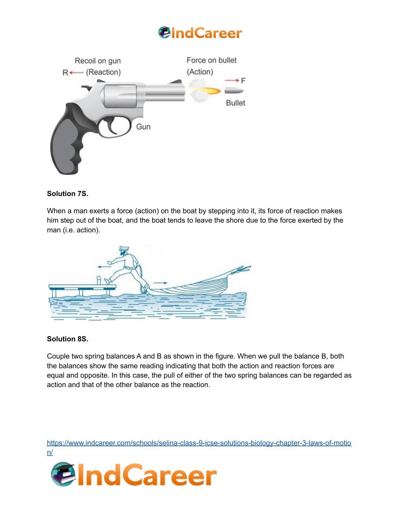 Selina Class 9 ICSE Solutions Biology : Chapter 3- Laws of Motion - Page 23