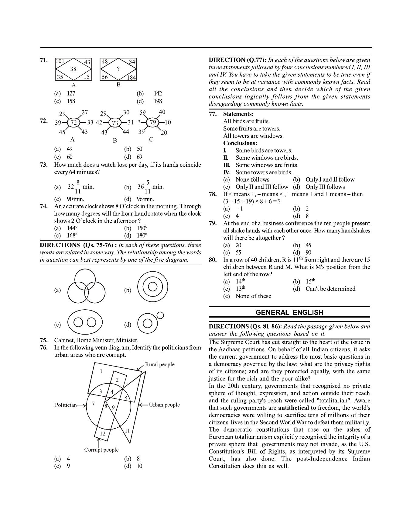 SNAP 2017 Question Paper with Solution - Page 6