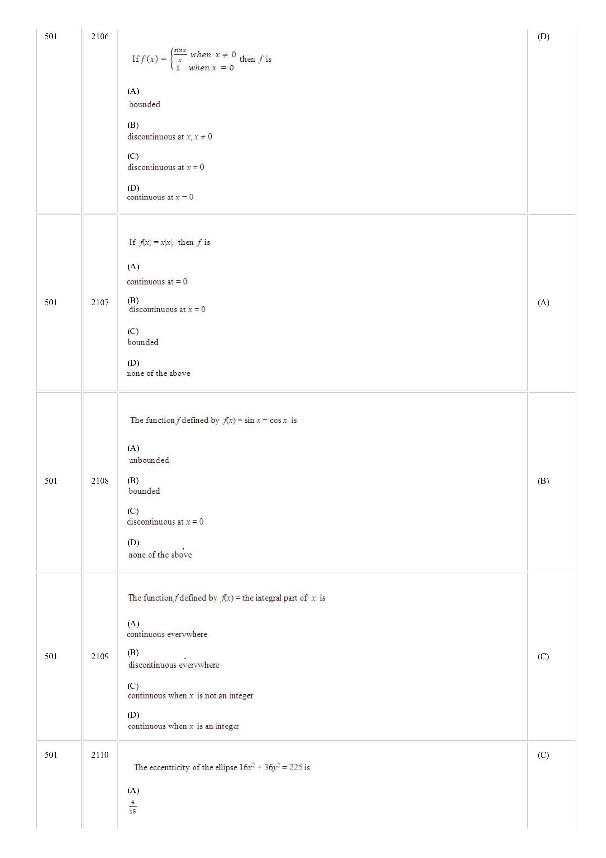 CUSAT CAT 2018 MCA Question Paper - Page 2