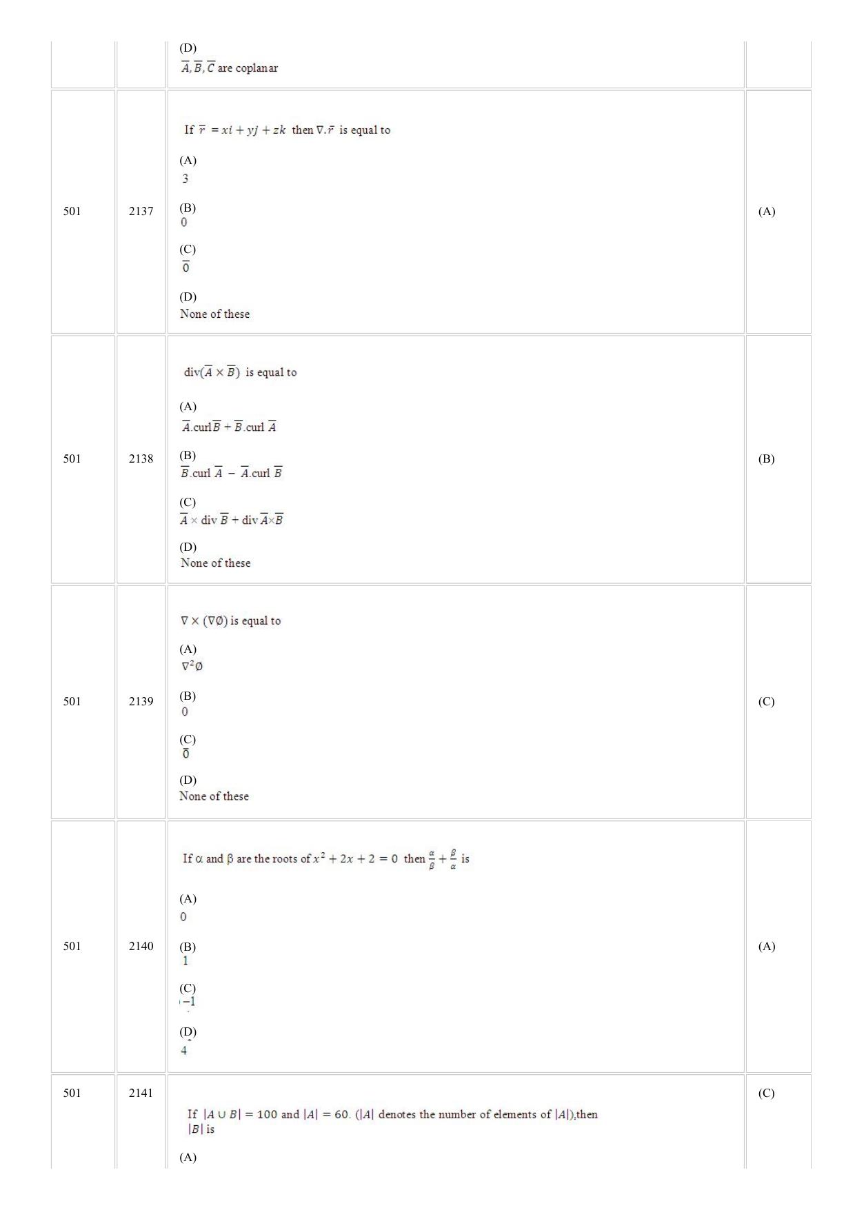 CUSAT CAT 2018 MCA Question Paper - Page 9