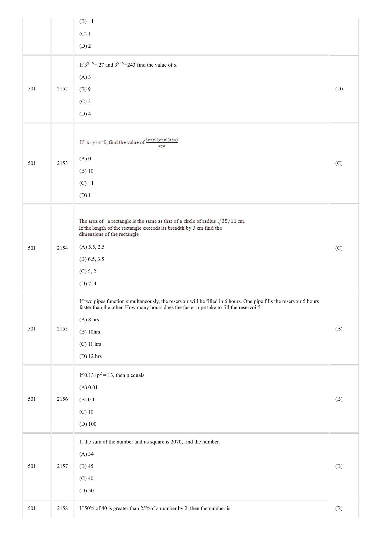 CUSAT CAT 2018 MCA Question Paper - Page 12