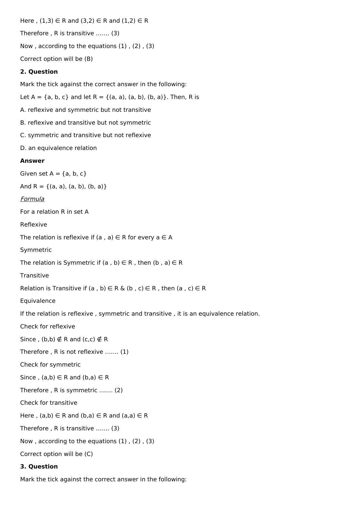 Chapter 1: Relation Solutions: RS Aggarwal Class 12 Solutions  - Page 14