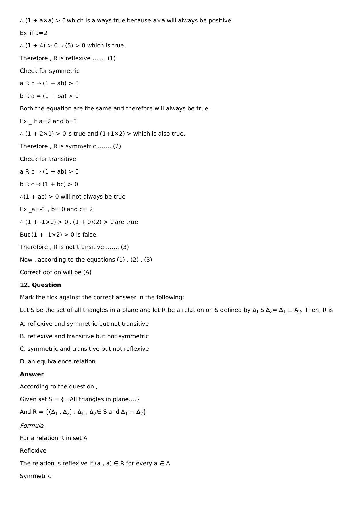 Chapter 1: Relation Solutions: RS Aggarwal Class 12 Solutions  - Page 24