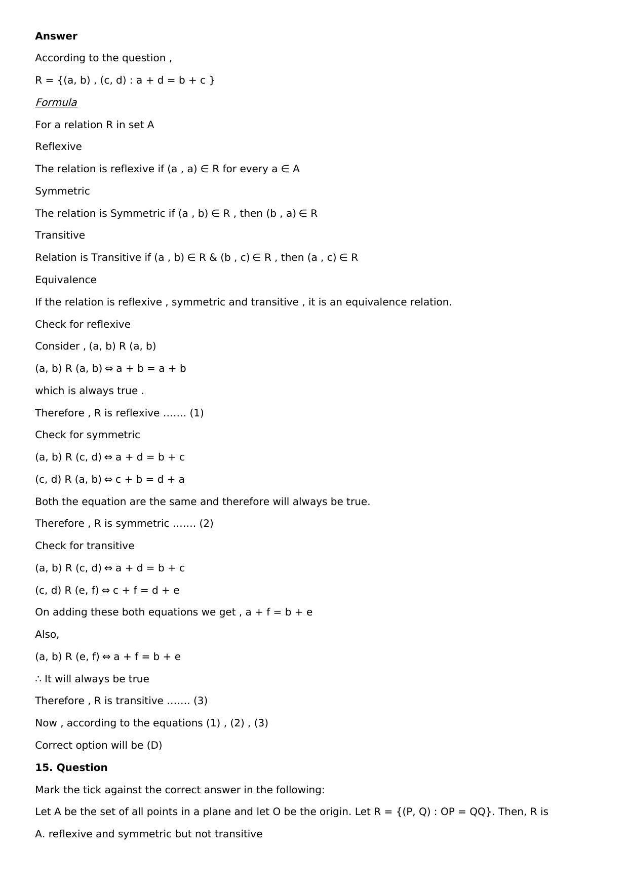 Chapter 1: Relation Solutions: RS Aggarwal Class 12 Solutions  - Page 27