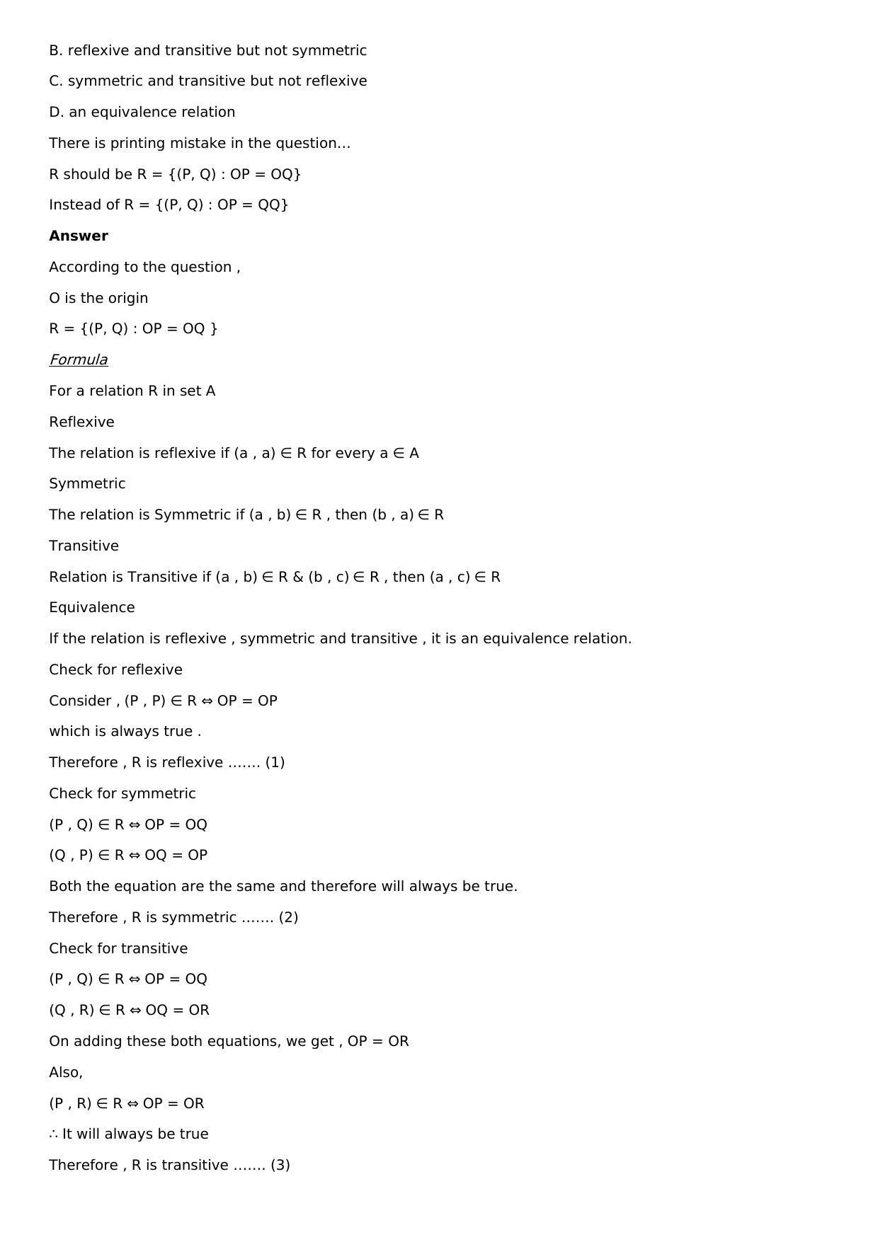 Chapter 1: Relation Solutions: RS Aggarwal Class 12 Solutions  - Page 28