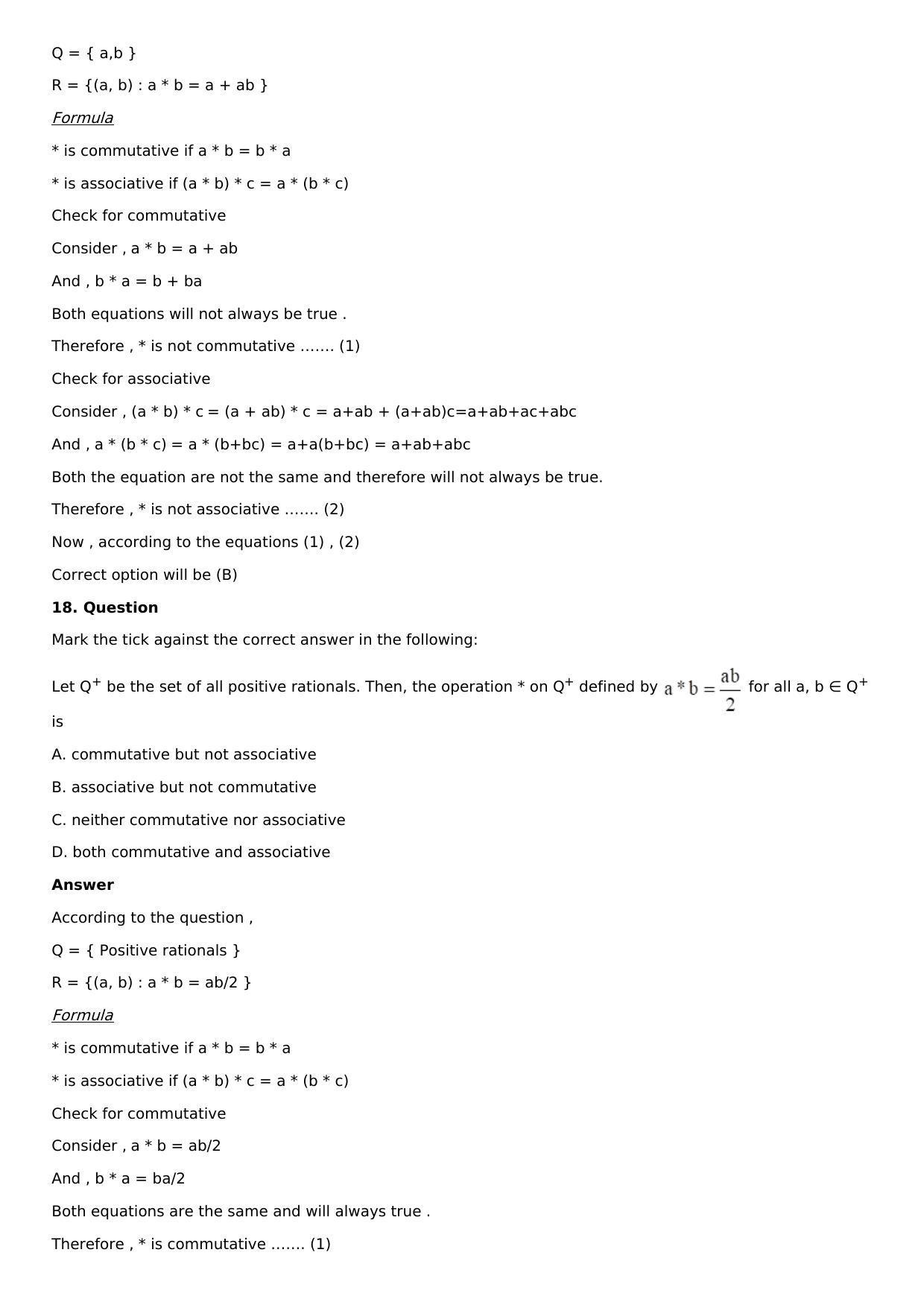 Chapter 1: Relation Solutions: RS Aggarwal Class 12 Solutions  - Page 30