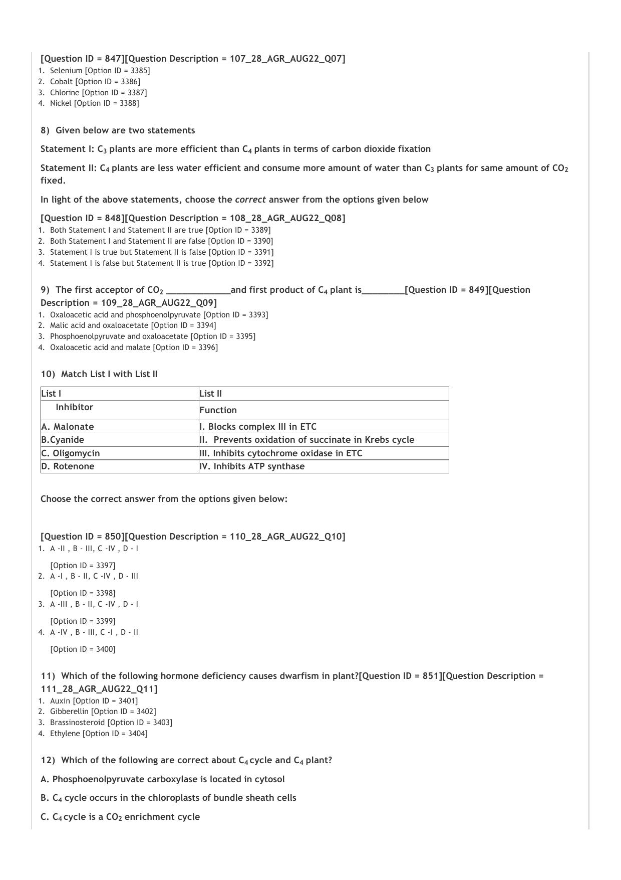 ICAR AIEEA PG 2022 AGRONOMY Question Paper - Page 2