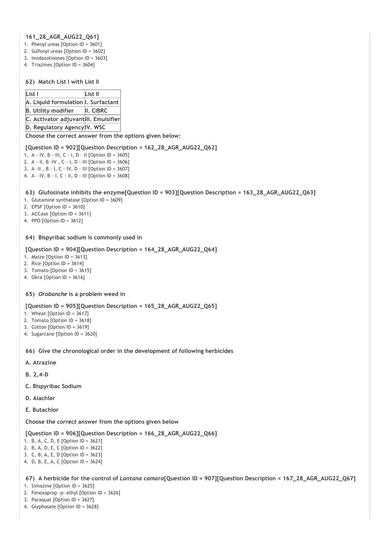 ICAR AIEEA PG 2022 AGRONOMY Question Paper - Page 11