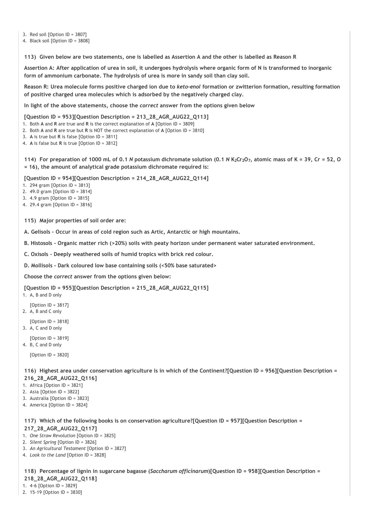 ICAR AIEEA PG 2022 AGRONOMY Question Paper - Page 19
