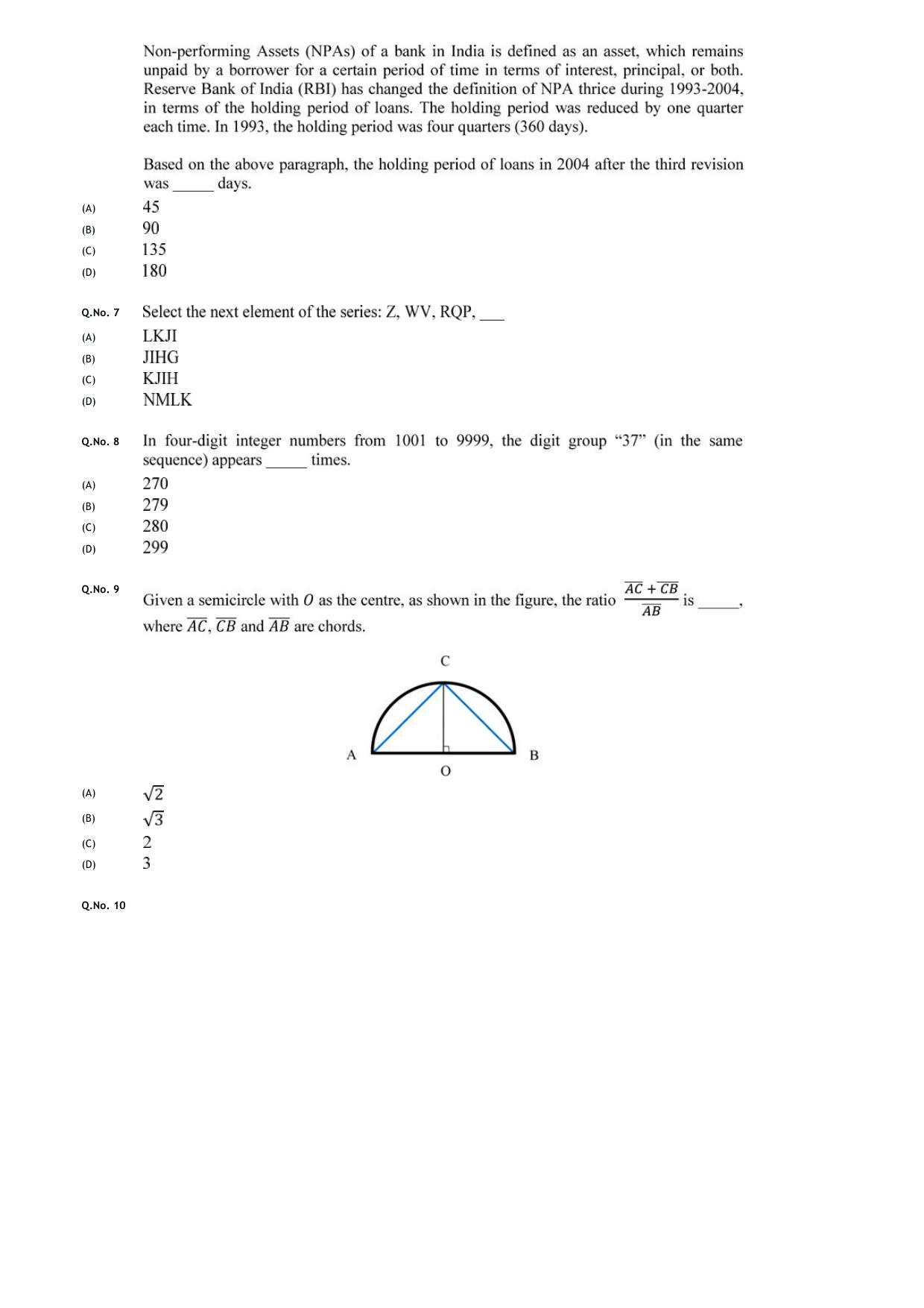 GATE 2020 Textile Engineering and Fibre Science (TF) Question Paper - Page 2