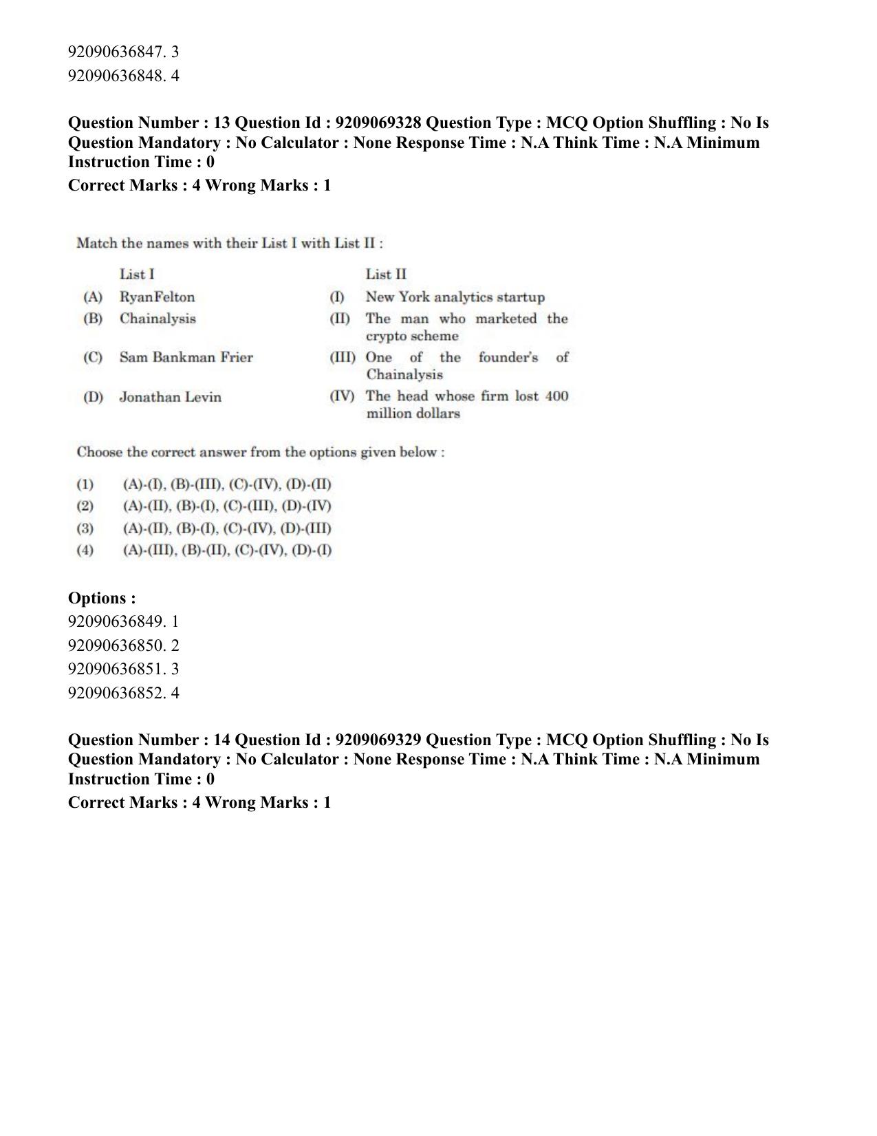 CUET PG 2023: COQP11 – General (Eng.)-Shift 3 (08-06-2023) Question Paper - Page 20