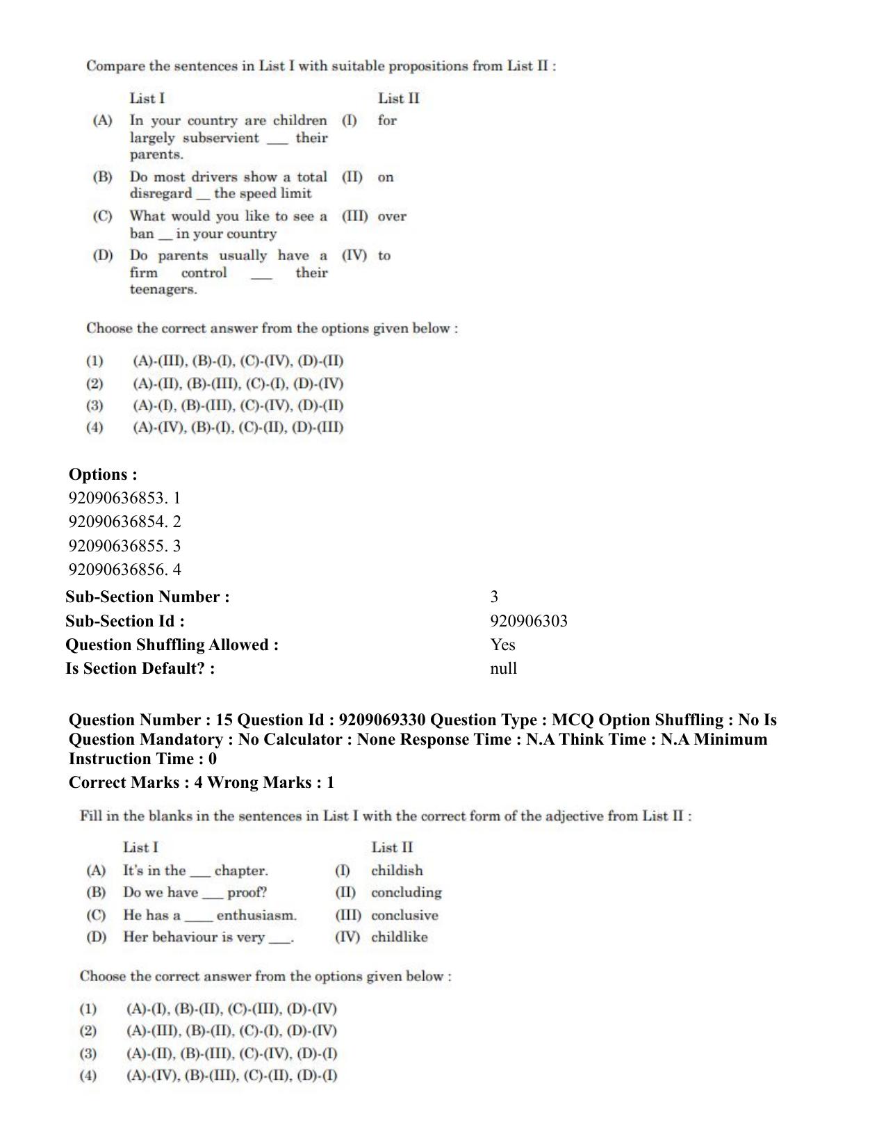 CUET PG 2023: COQP11 – General (Eng.)-Shift 3 (08-06-2023) Question Paper - Page 21
